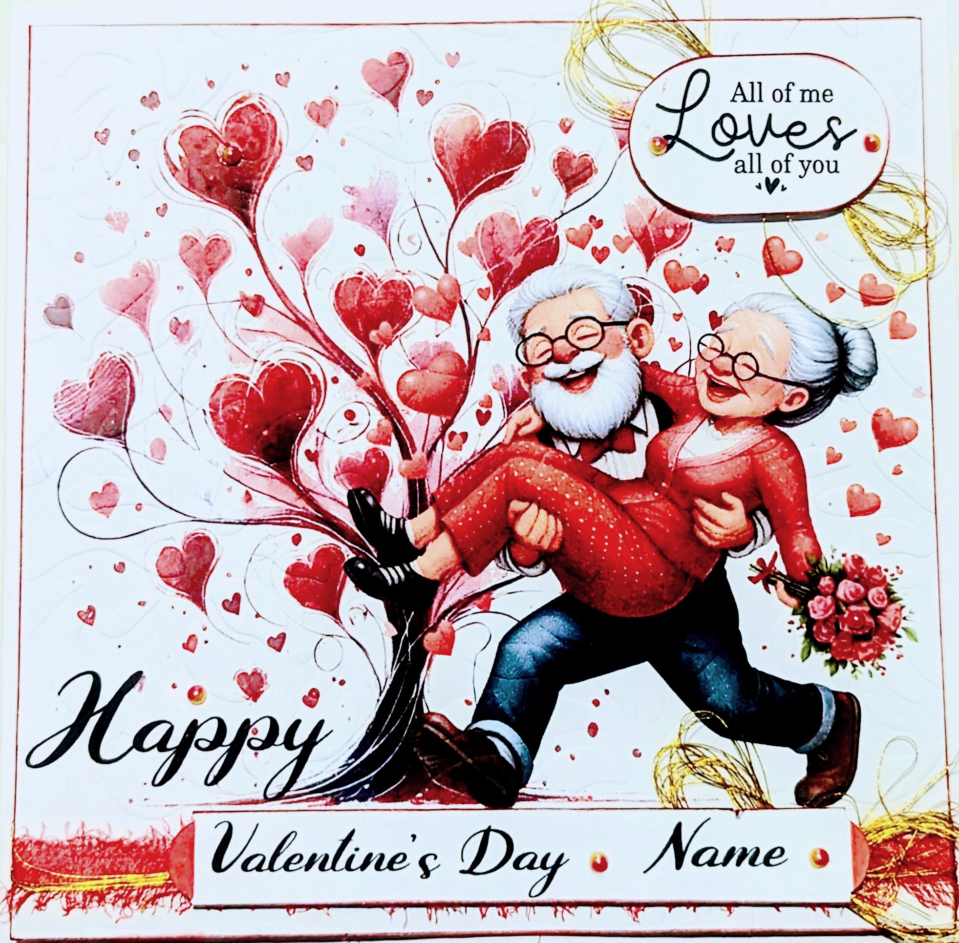 Personalised Valentines Day Card for Husband Wife Boyfriend Fiance ...