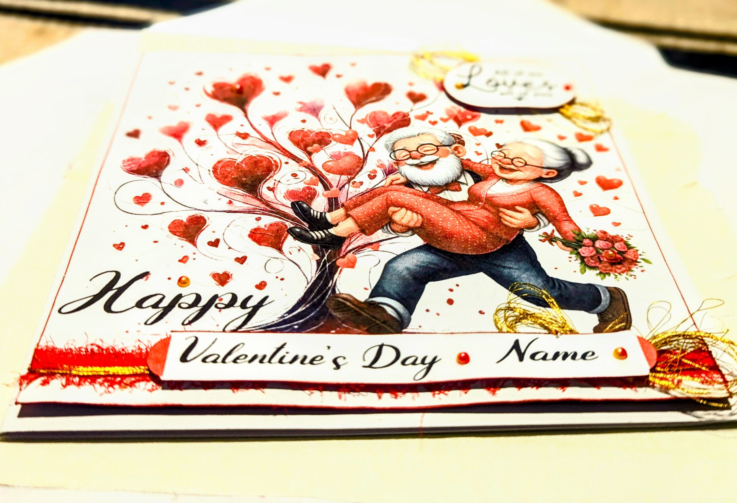 Personalised Valentines Day Card for Husband Wife Boyfriend Fiance ...