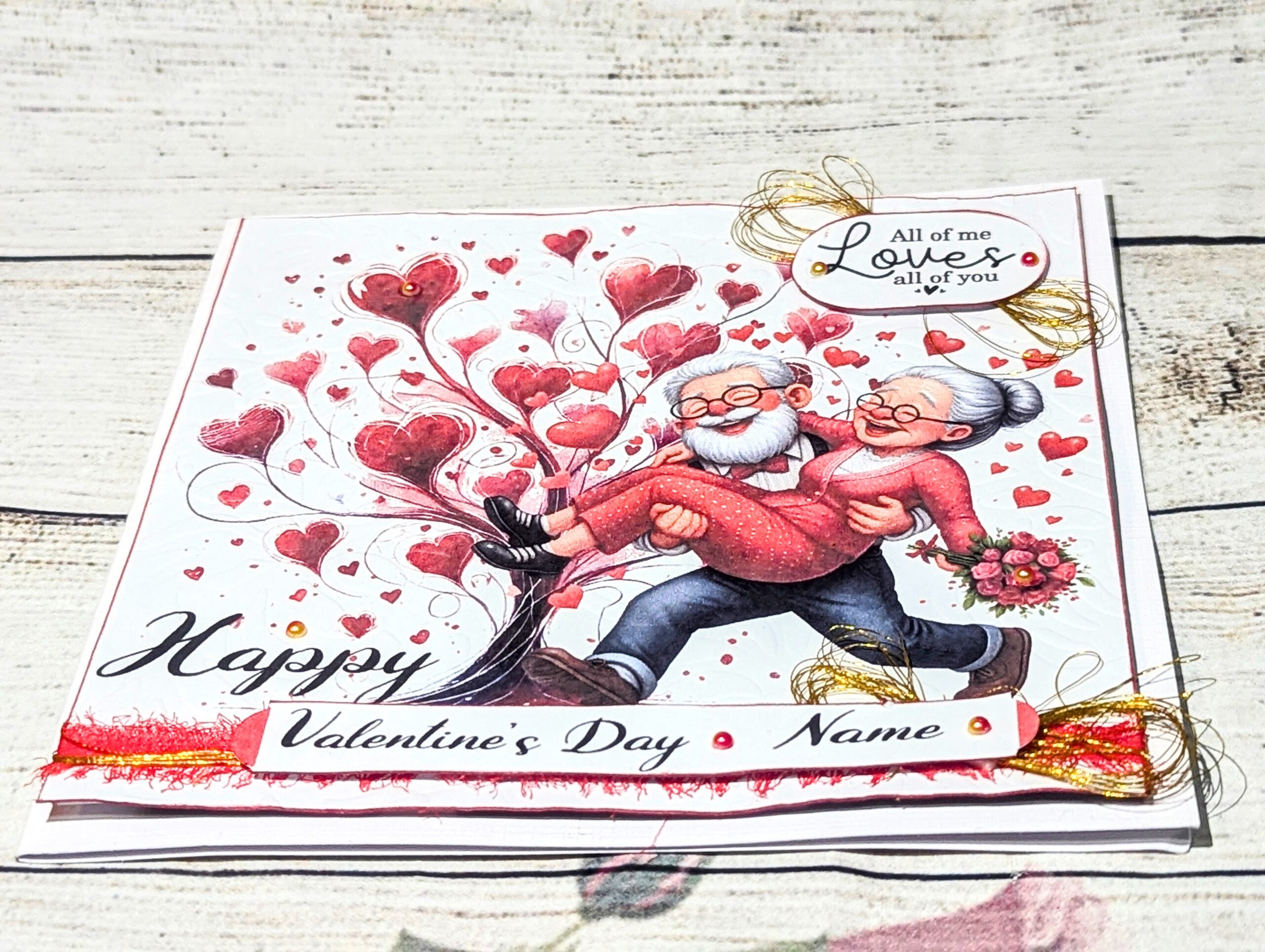 Personalised Valentines Day Card for Husband Wife Boyfriend Fiance ...