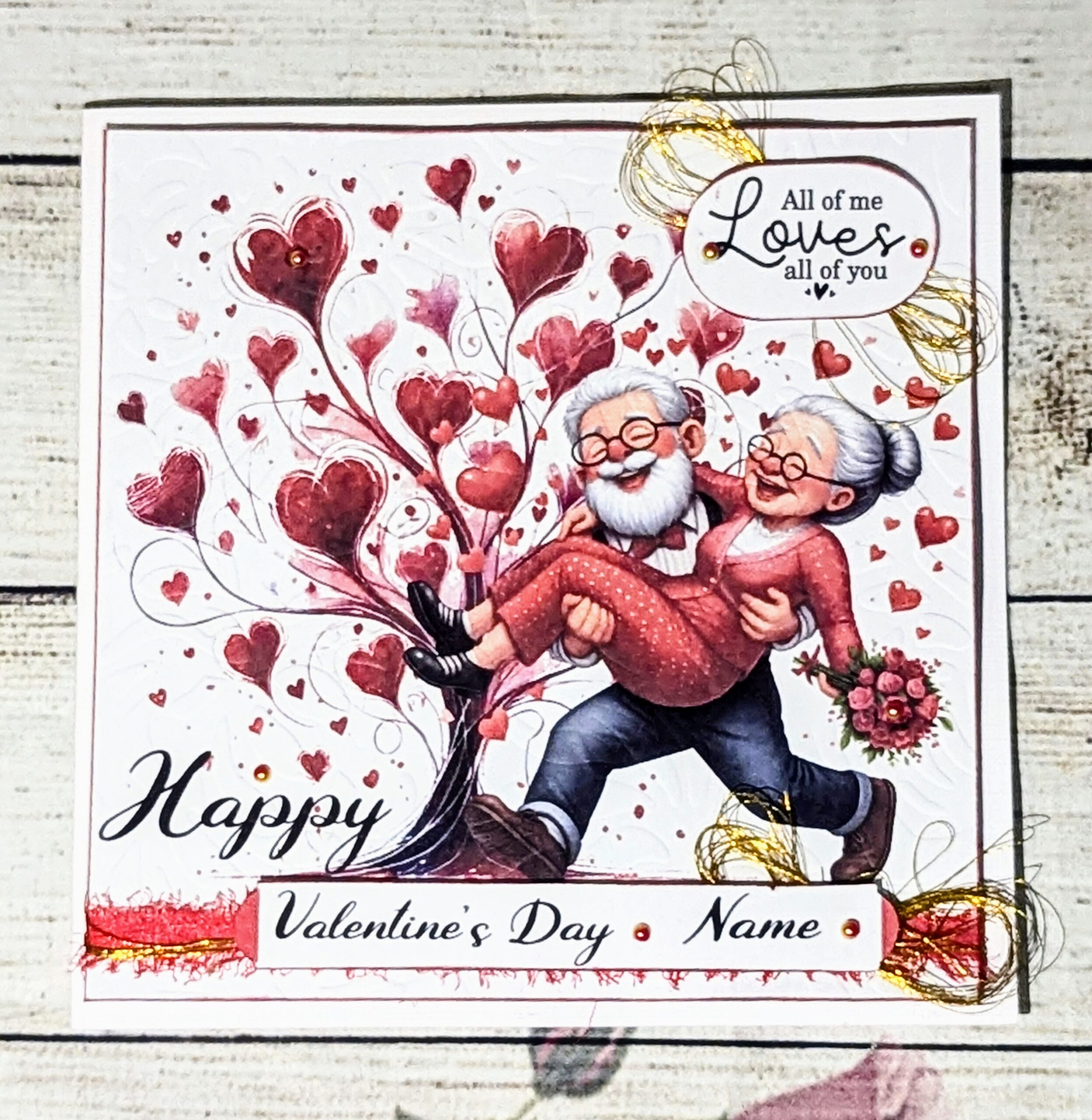 Personalised Valentines Day Card for Husband Wife Boyfriend Fiance ...