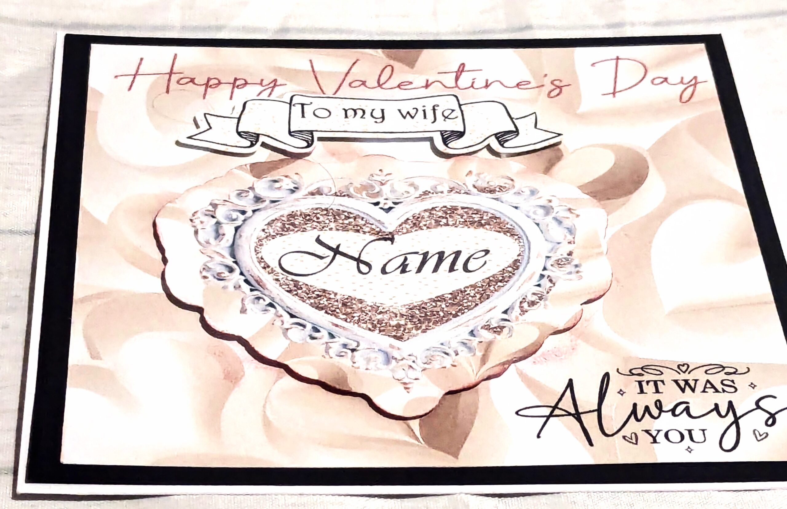 Valentine's Day Card Personalised for Wife - Image 2