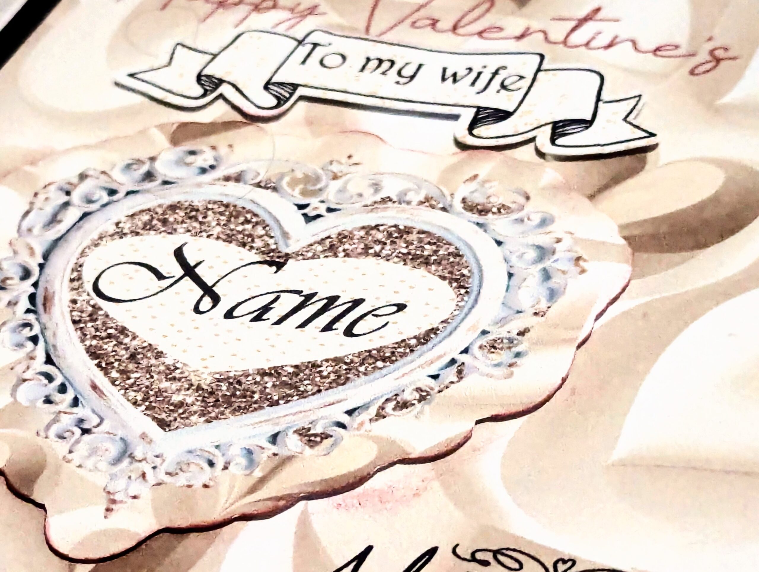 Valentine's Day Card Personalised for Wife - Image 3
