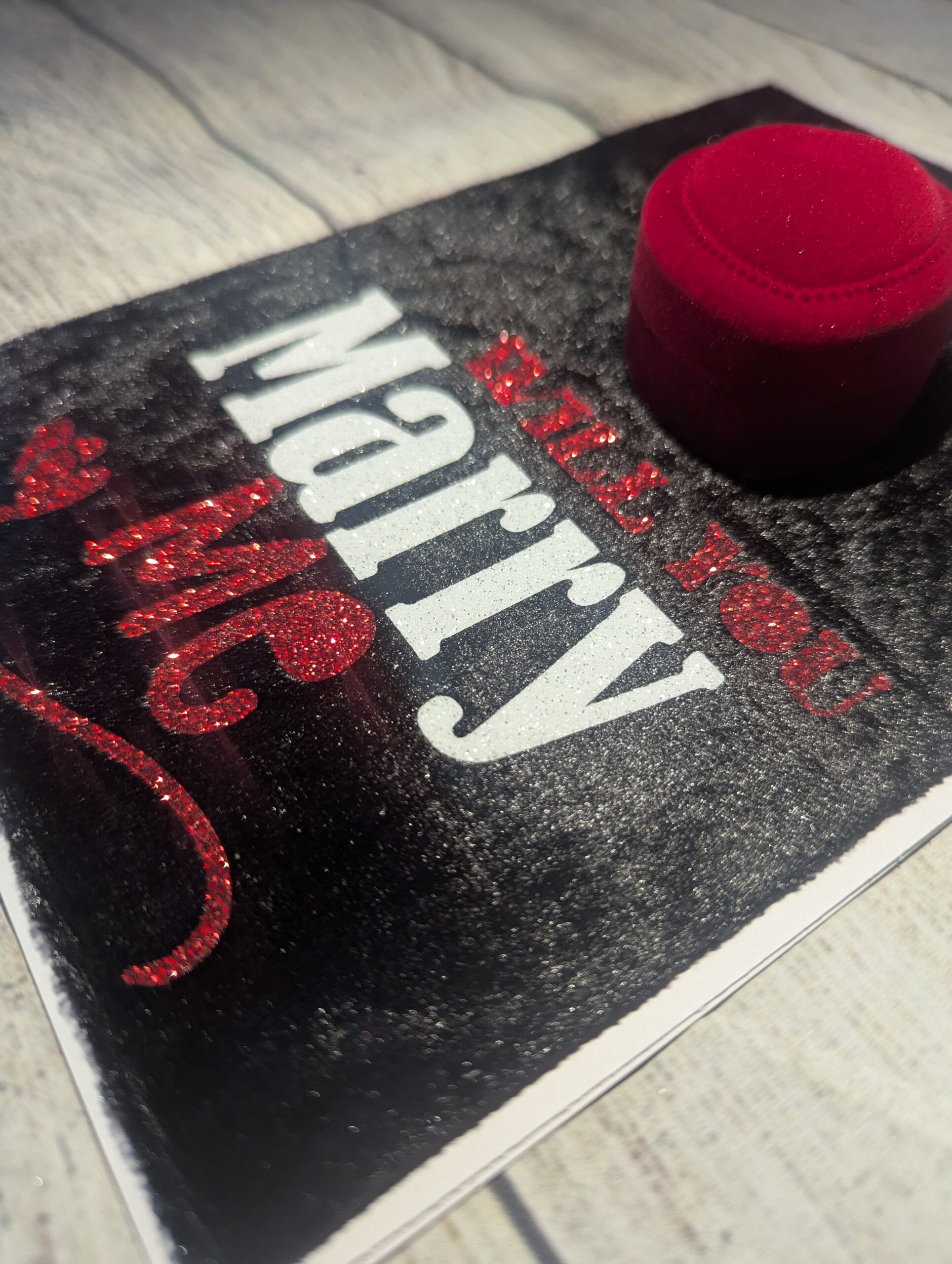 Will You Marry Me Personalised Valentine’s Day Card Proposal card with Ring Box