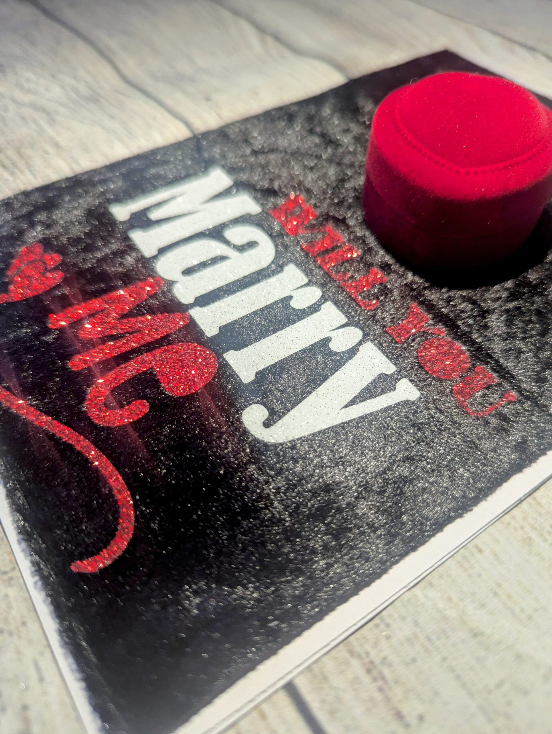 Will You Marry Me Personalised Valentine’s Day Card Proposal card with Ring Box
