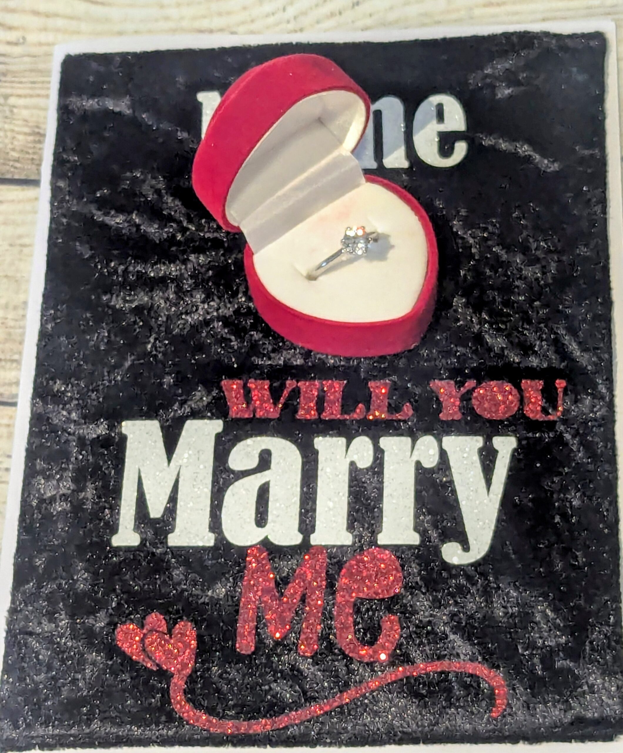 Will You Marry Me Personalised Valentine’s Day Card Proposal card with Ring Box