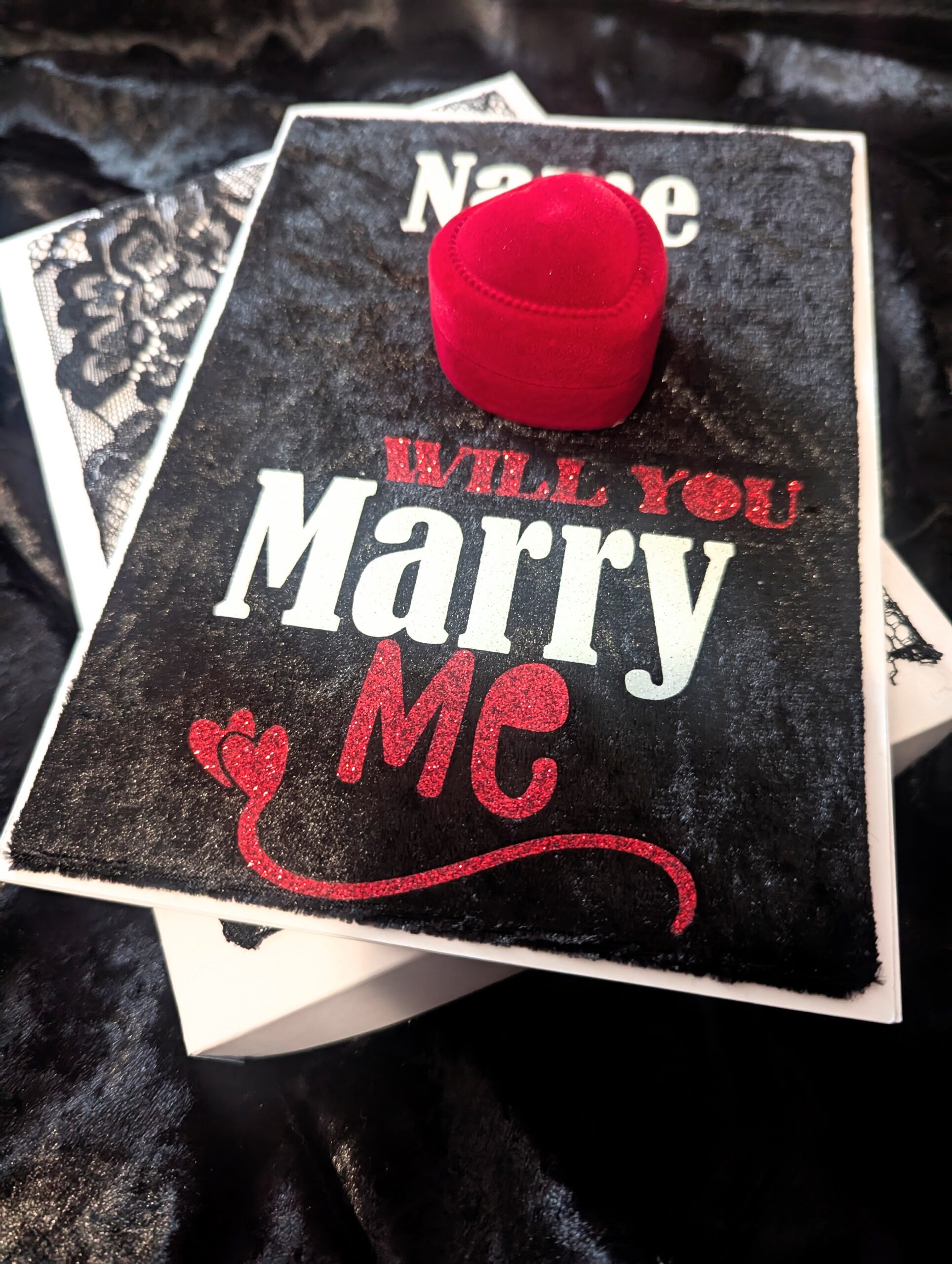 Will You Marry Me Personalised Valentine’s Day Card Proposal card with Ring Box