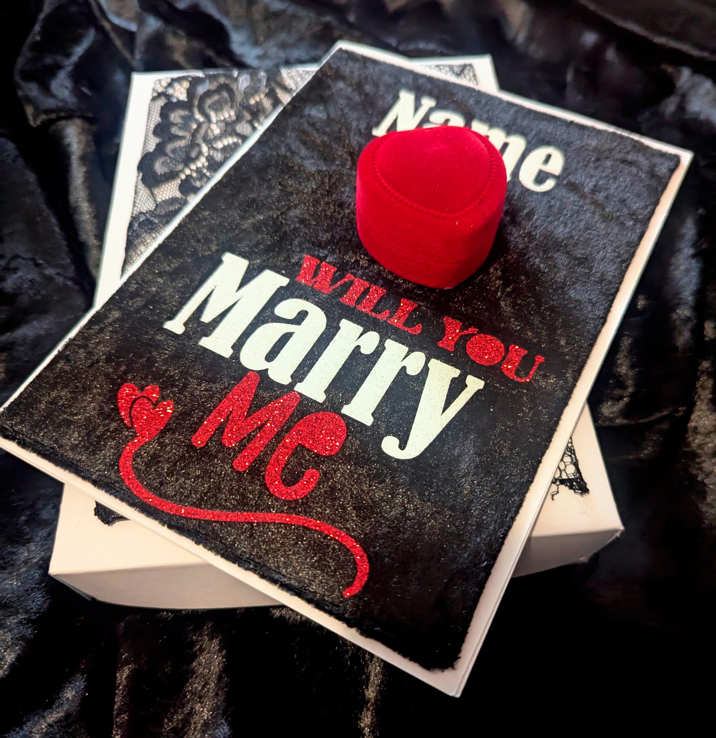 Will You Marry Me Personalised Valentine’s Day Card Proposal card with Ring Box