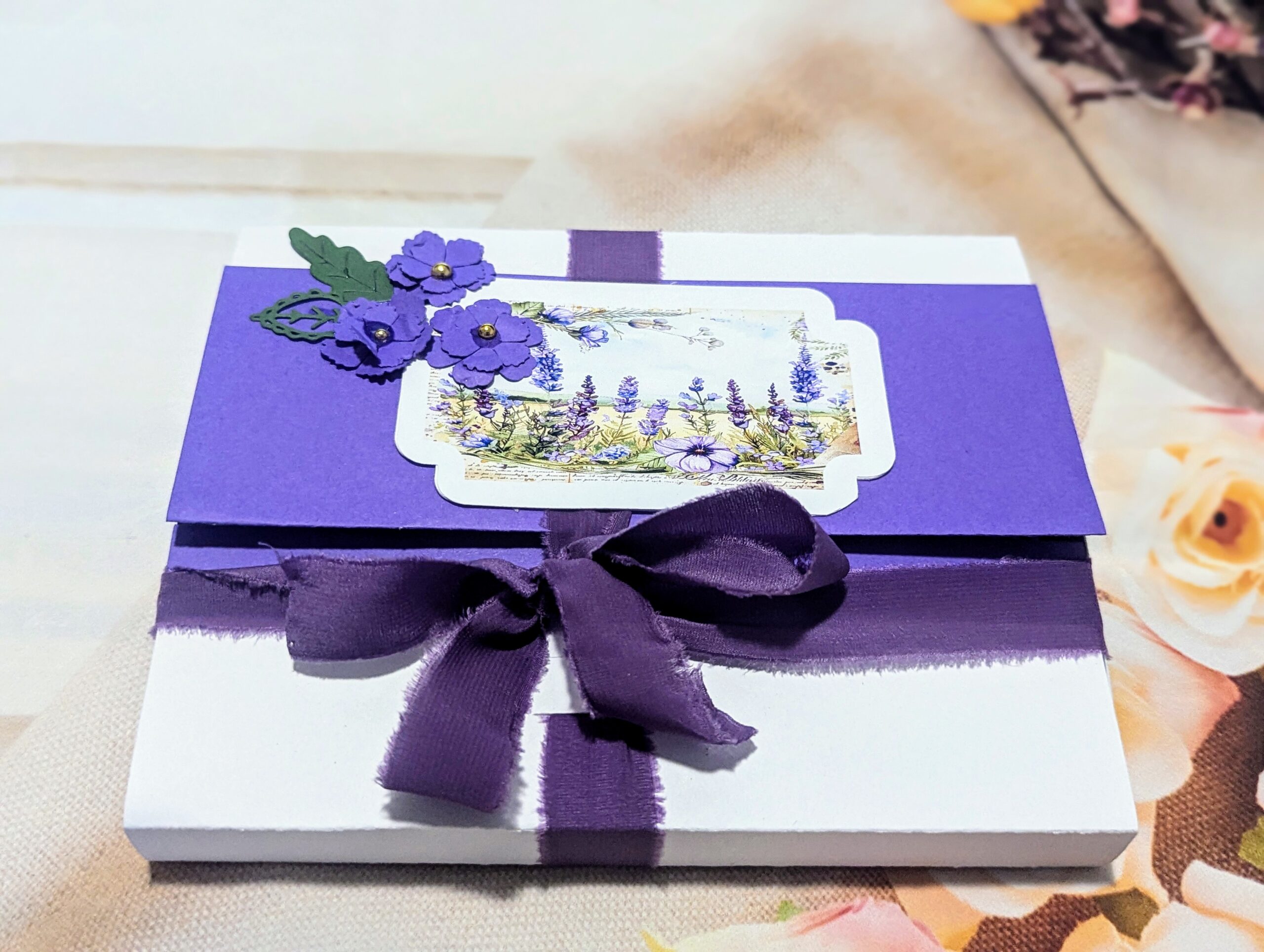 Handmade Personalised Anniversary or Birthday Card for Wife with a box - Image 21
