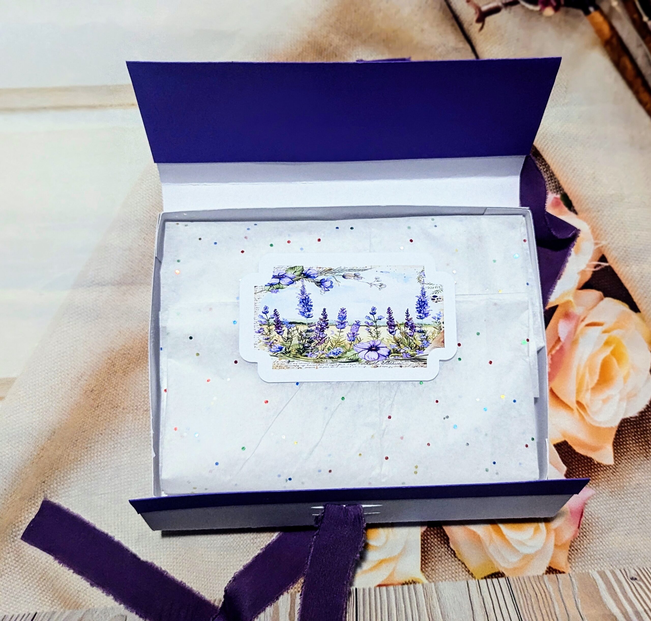 Handmade Personalised Anniversary or Birthday Card for Wife with a box - Image 18
