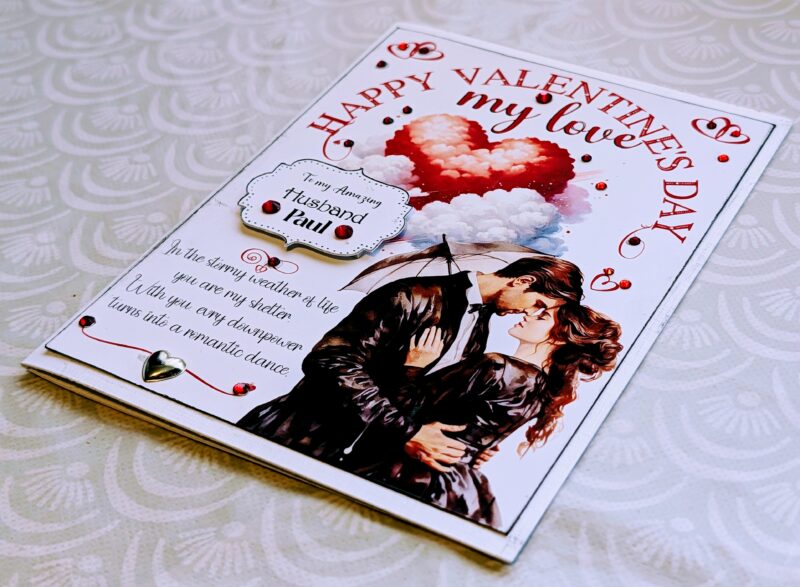 Personalised Valentines Day Card for Husband Wife Boyfriend Fiance ...