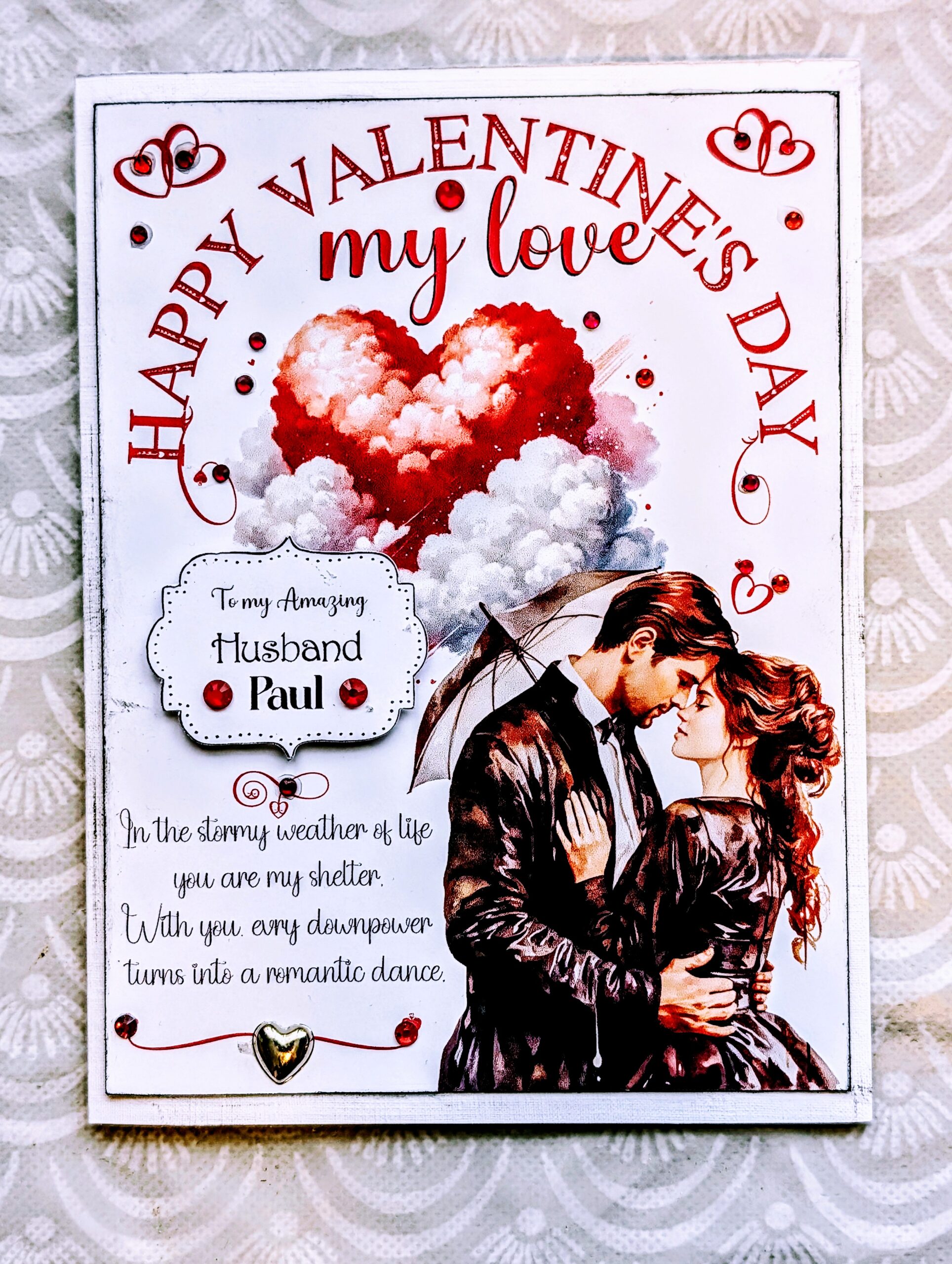 fiance valentines card