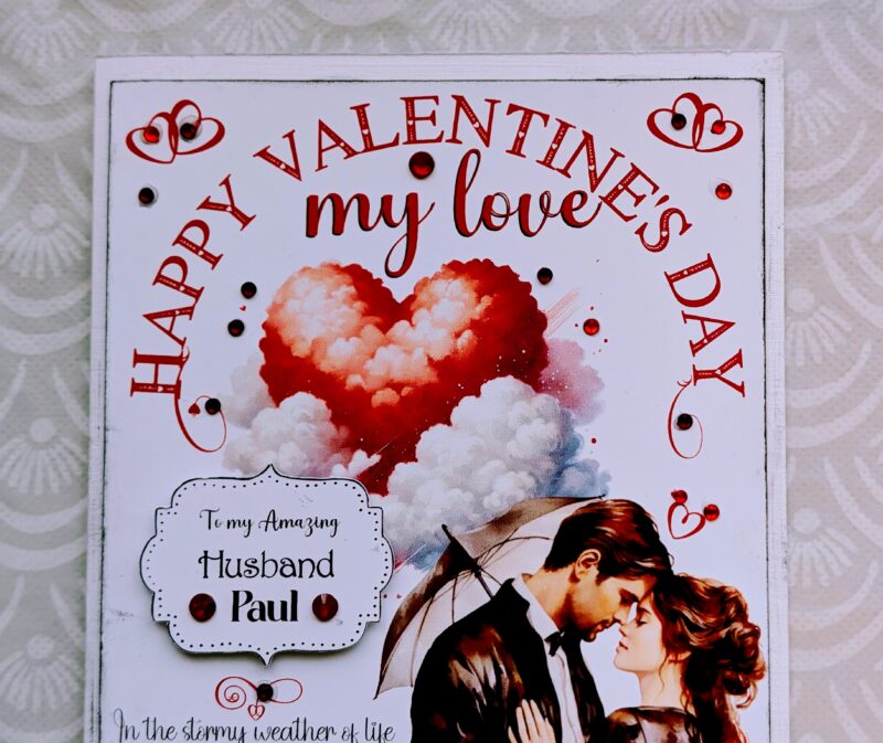 Personalised Valentines Day Card for Husband Wife Boyfriend Fiance ...