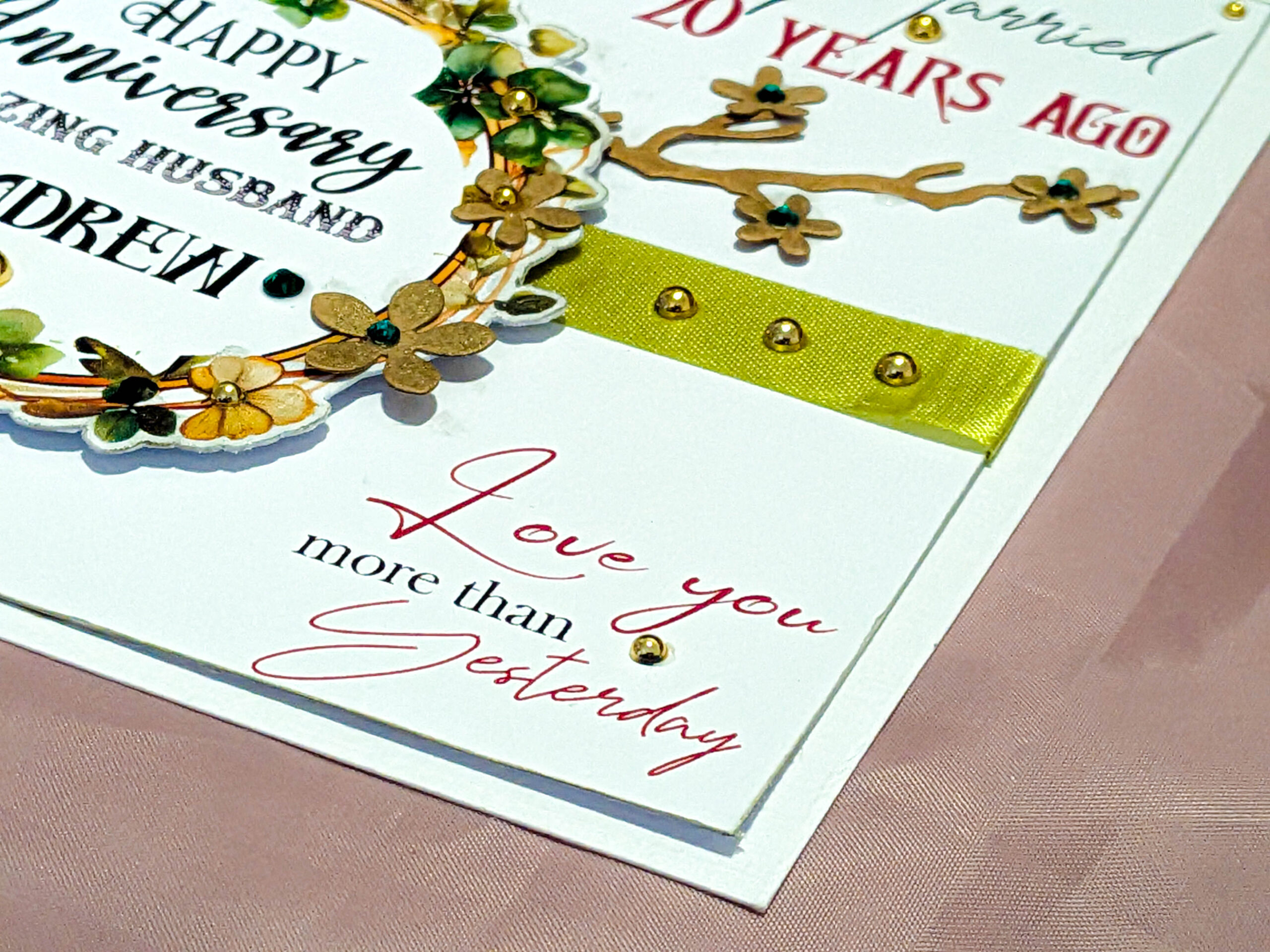 Personalised Anniversary Card for Wife Husband Partner Girtlfriend Boyfriend - Image 17