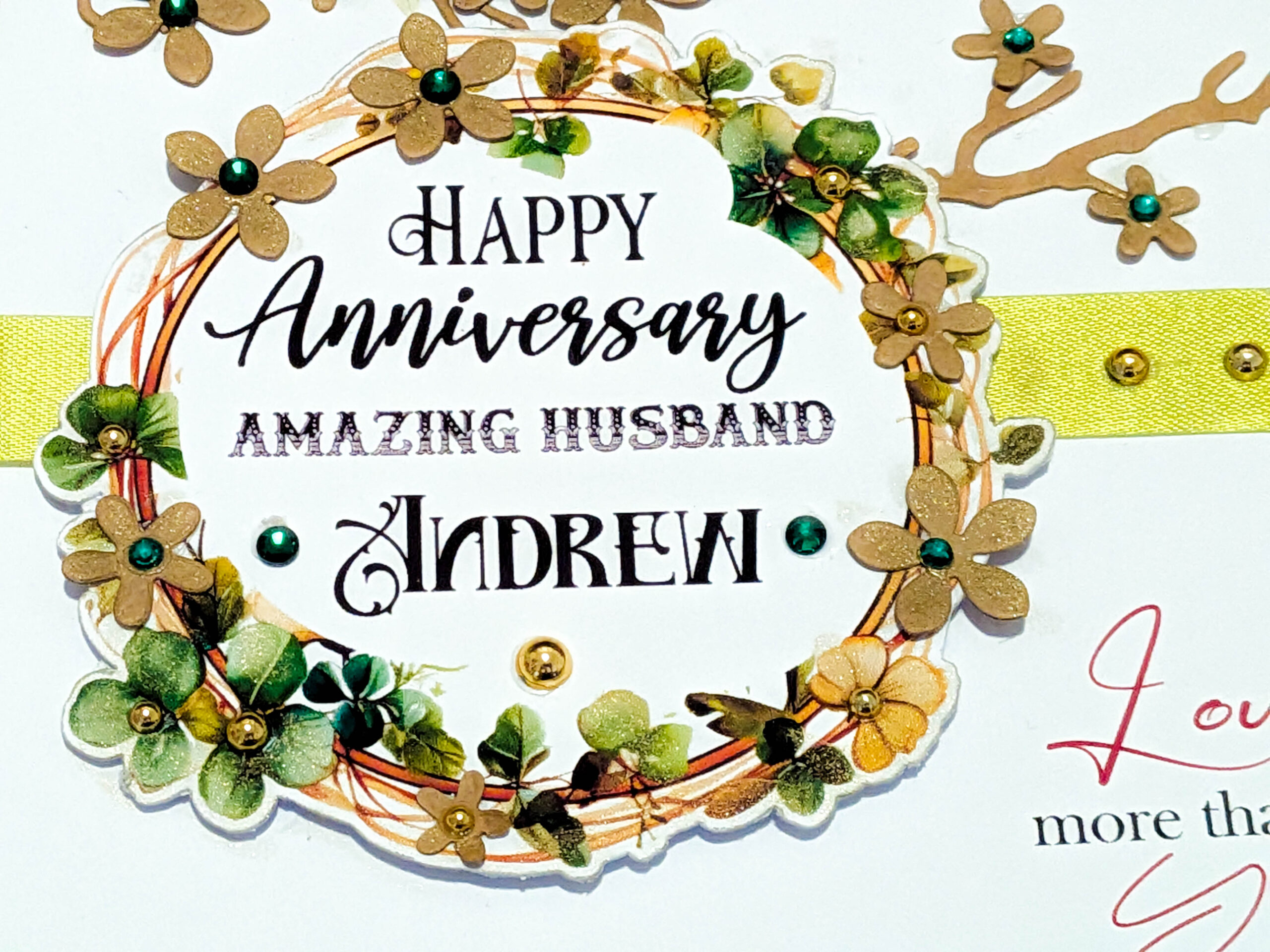 Personalised Anniversary Card for Wife Husband Partner Girtlfriend Boyfriend - Image 15