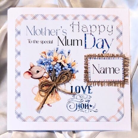 Personalised Mother's Day Card Mum Grandma Nana Mam Mummy Step Mum Mother in Law