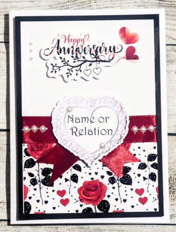Wedding Anniversary Card Husband Wife Boyfriend Fiance Girlfriend
