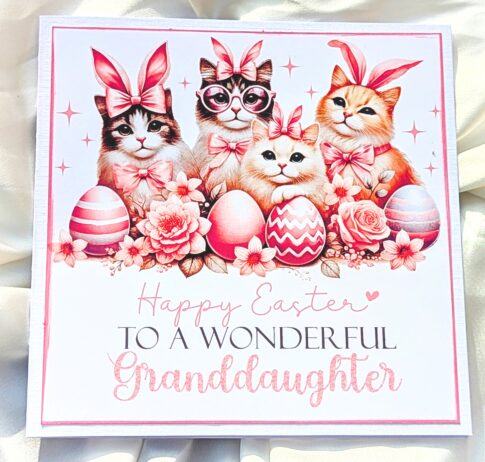 Personalised Easter Blessings Card for Daughter Godmother Friend Mum Grandmother