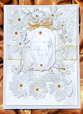 Wedding Card Congratulations, Handmade Wedding Card
