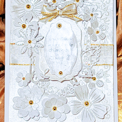 Wedding Card Congratulations, Handmade Wedding Card