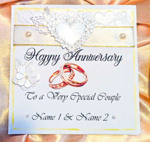 Wedding Anniversary Card for a special couple