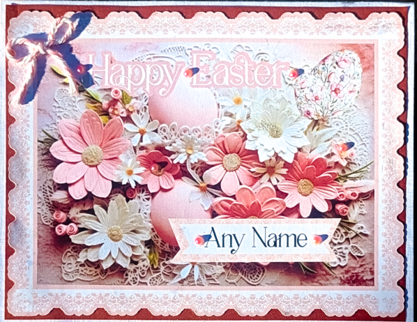 Easter Greeting Card – Elegant Floral Design