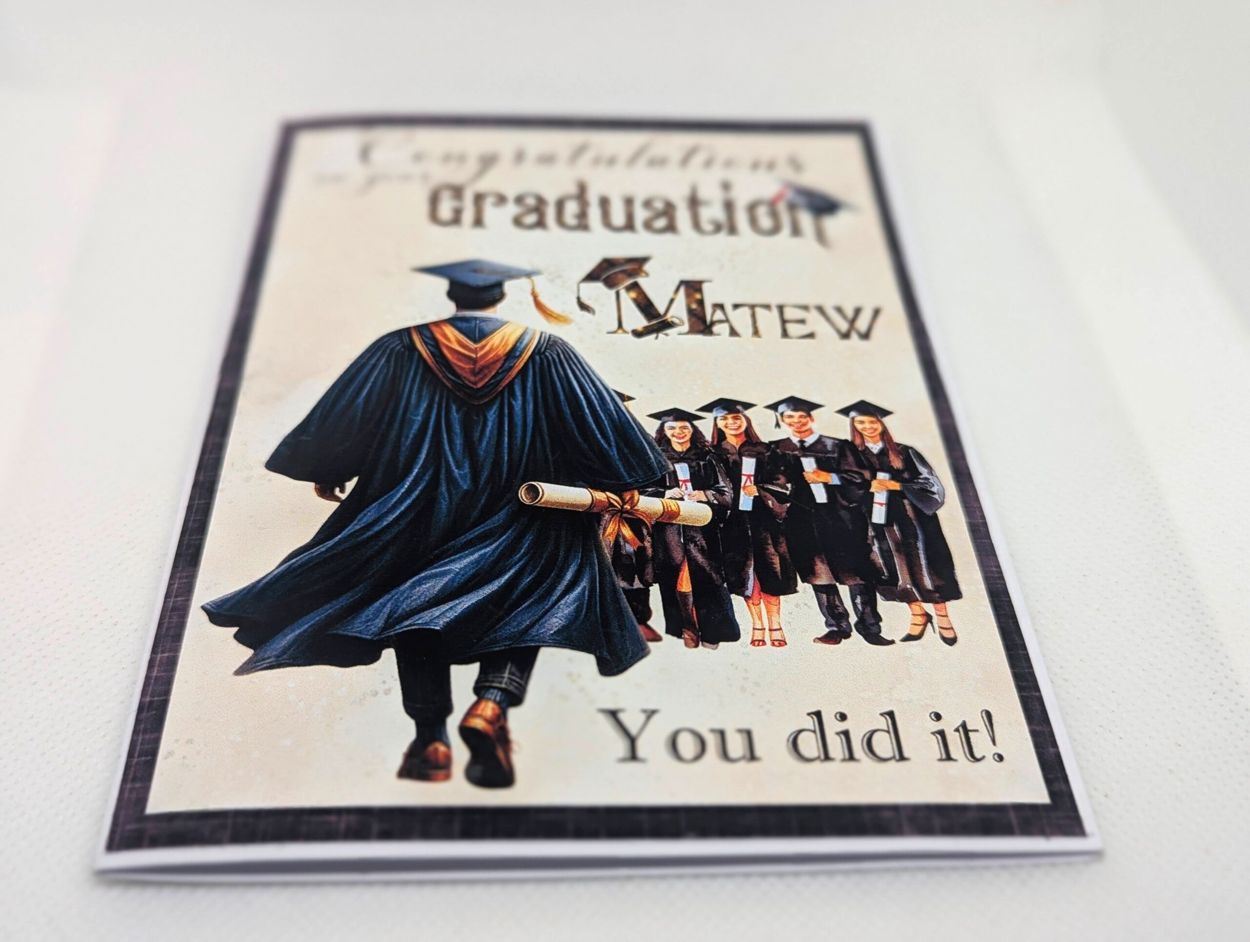 Personalised Graduation Card Son Grandson Brother Boys Male - Image 7