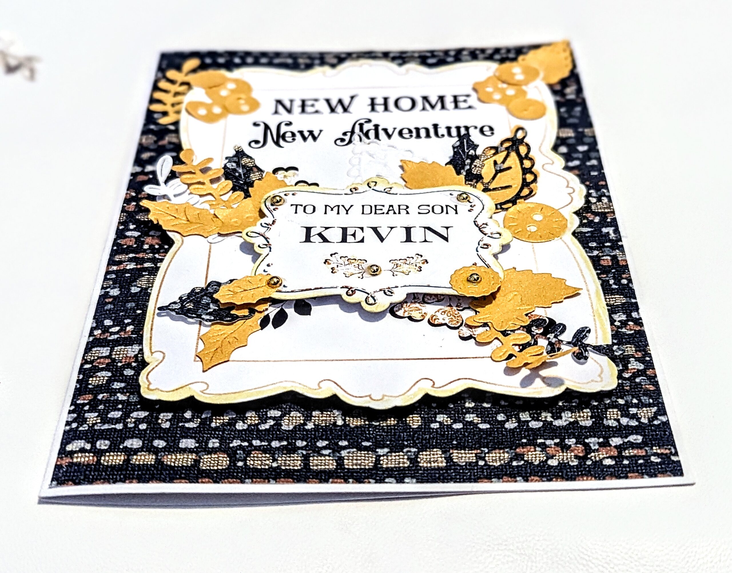 Handmade Personalized House Warming Card – "New Home, New Adventure" – For Son - Image 5