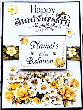 Personalised Wedding Anniversary Card Husband Wife Boyfriend Fiance Girlfriend