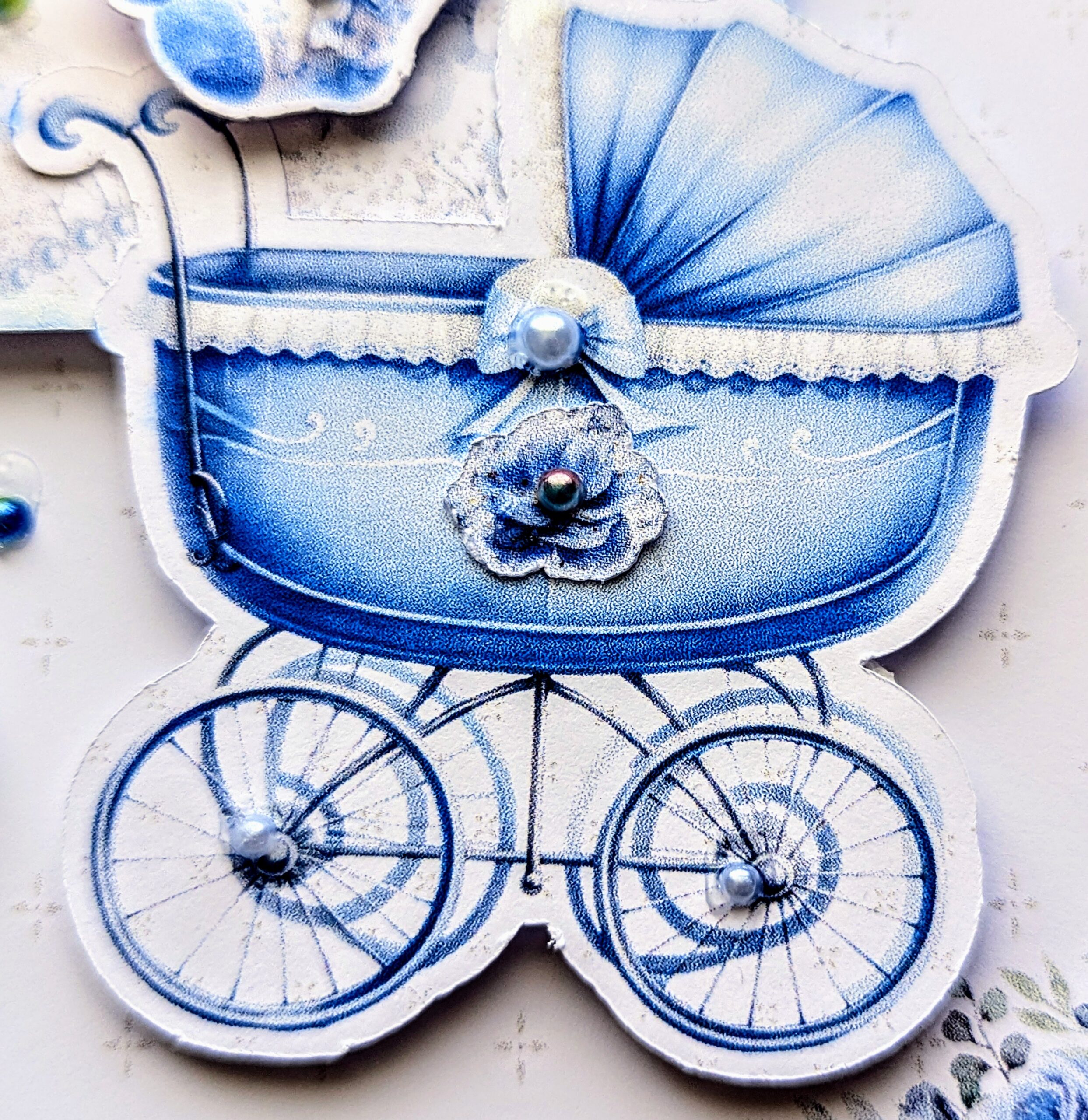 Personalised New Baby Card - Congratulations - Newborn Baby Boy Card Handmade - Image 2