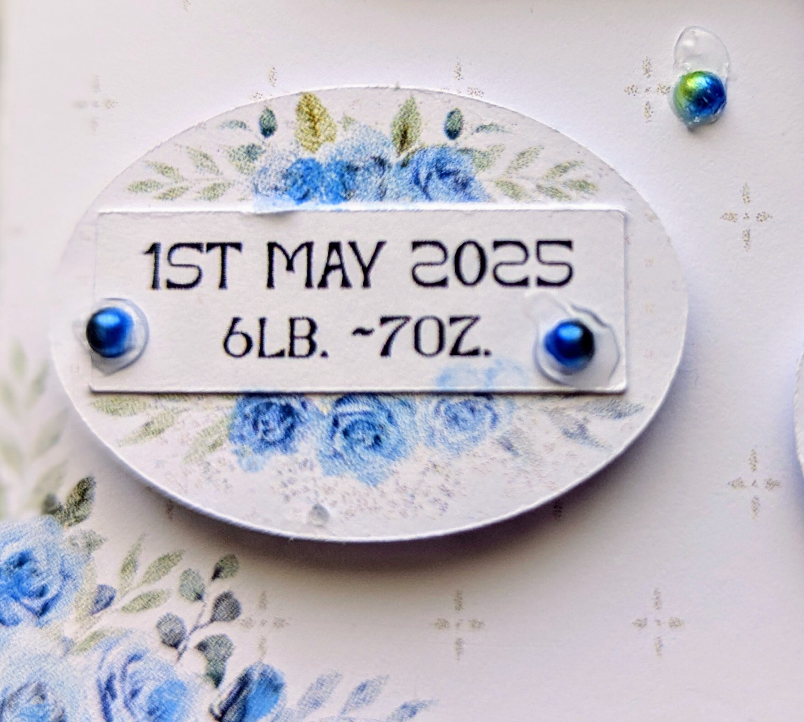 Personalised New Baby Card - Congratulations - Newborn Baby Boy Card Handmade - Image 3