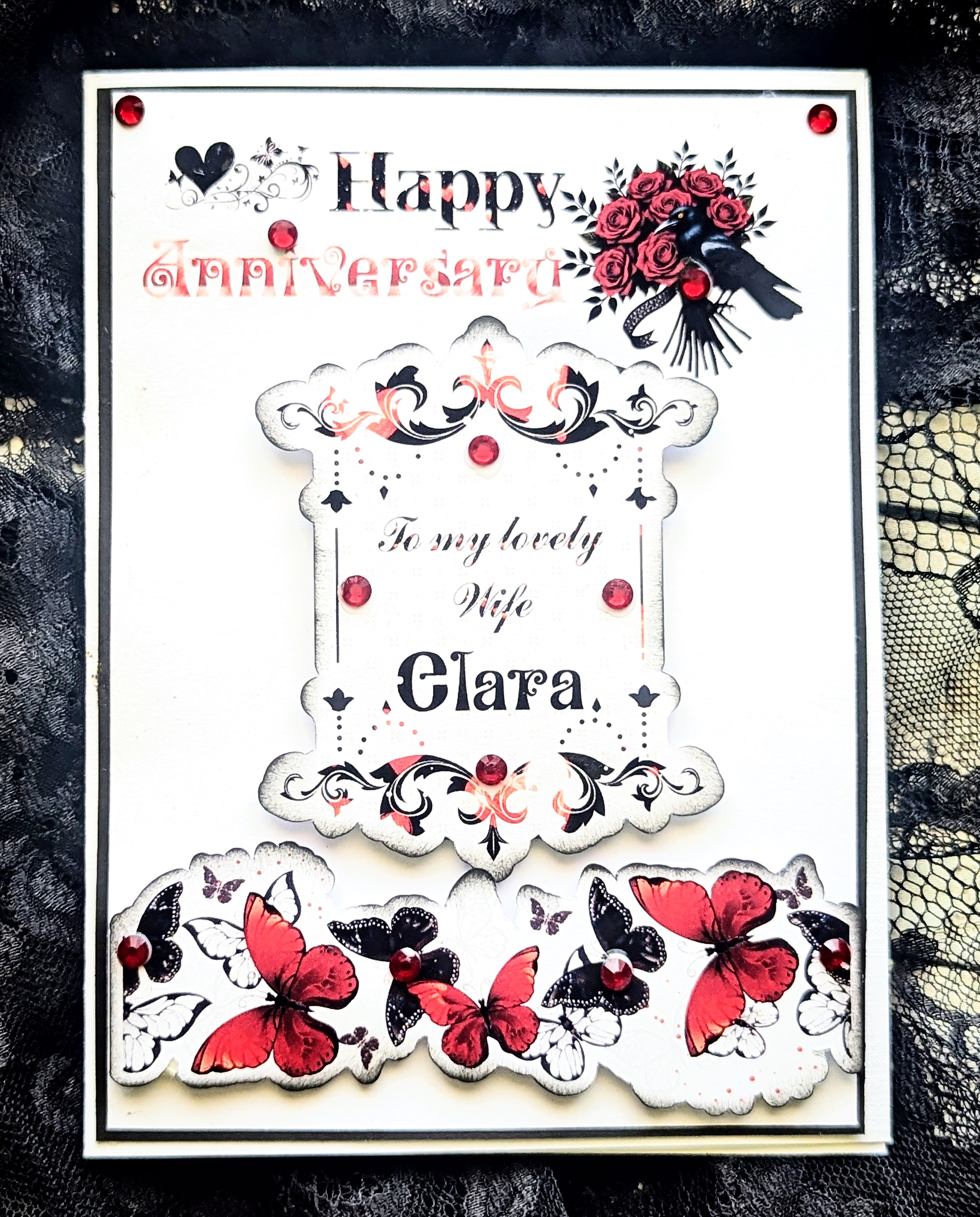 Anniversary Gothic Card Wife