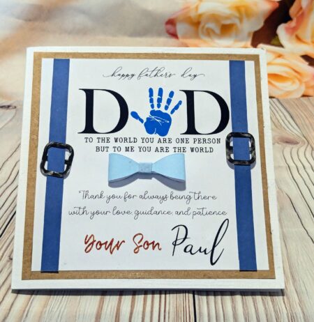 Handmade Personalised Happy Father's Day Card