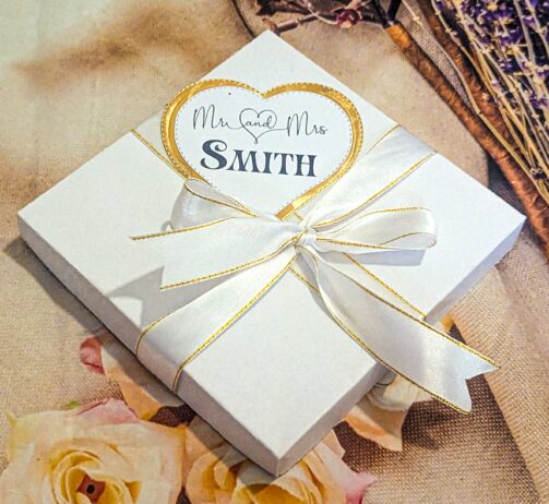 Elegant wedding presentation box