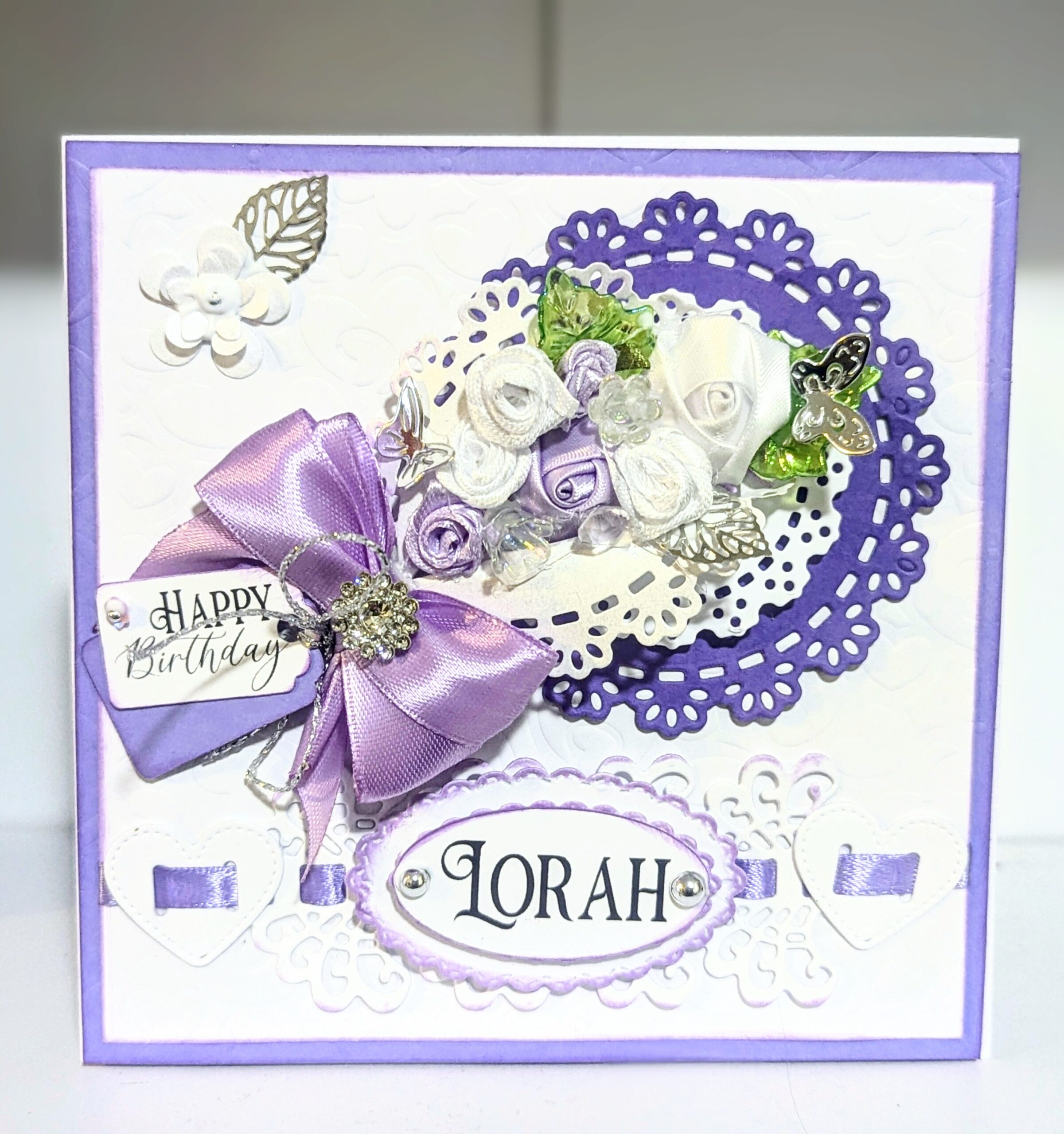 Luxury Handmade Personalised Card in a Box- Wedding, Birthday-Any Occasion, Name