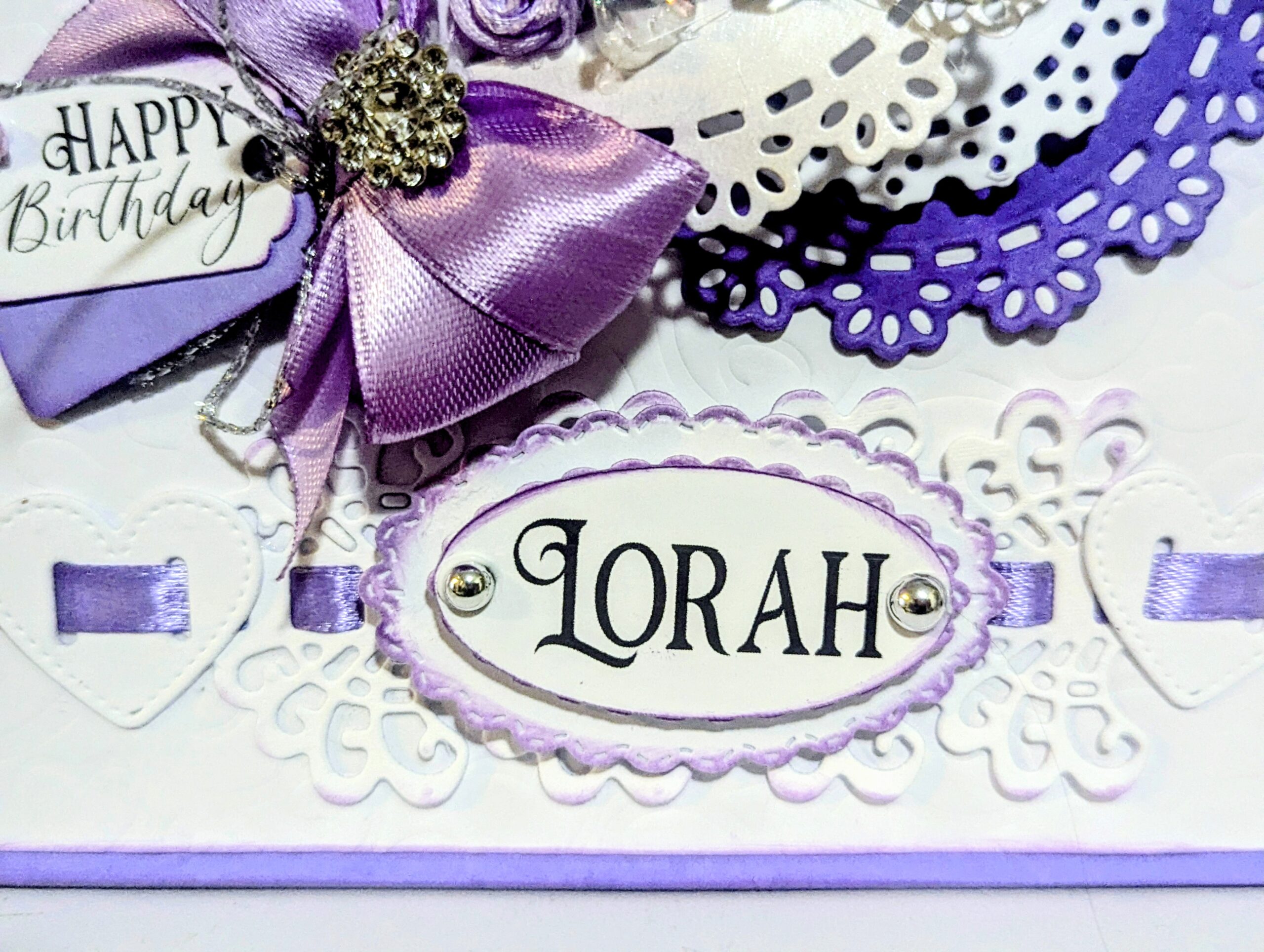 Luxury Handmade Personalised Card in a Box- Wedding, Birthday-Any Occasion, Name - Image 3