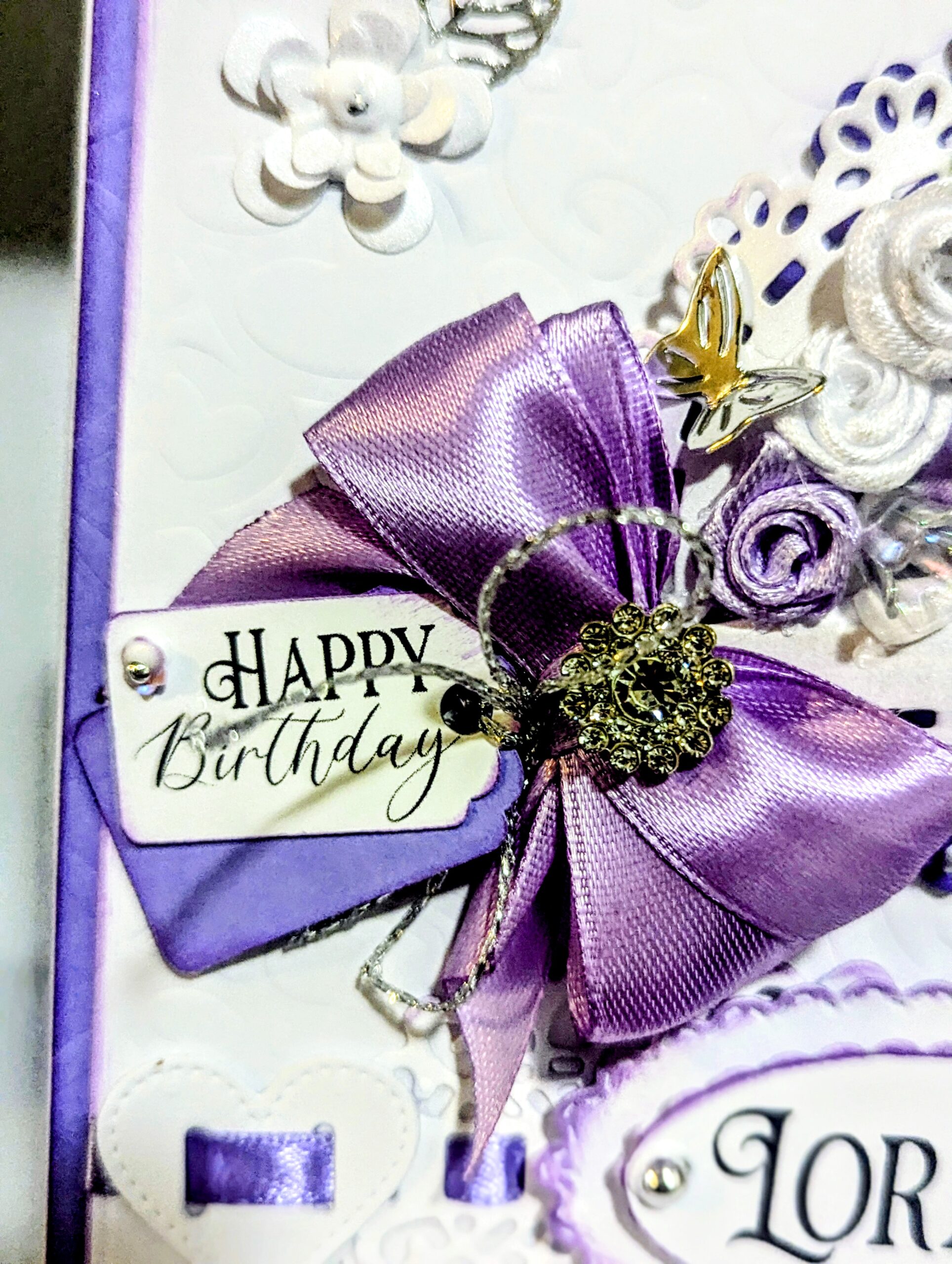 Luxury Handmade Personalised Card in a Box- Wedding, Birthday-Any Occasion, Name - Image 5