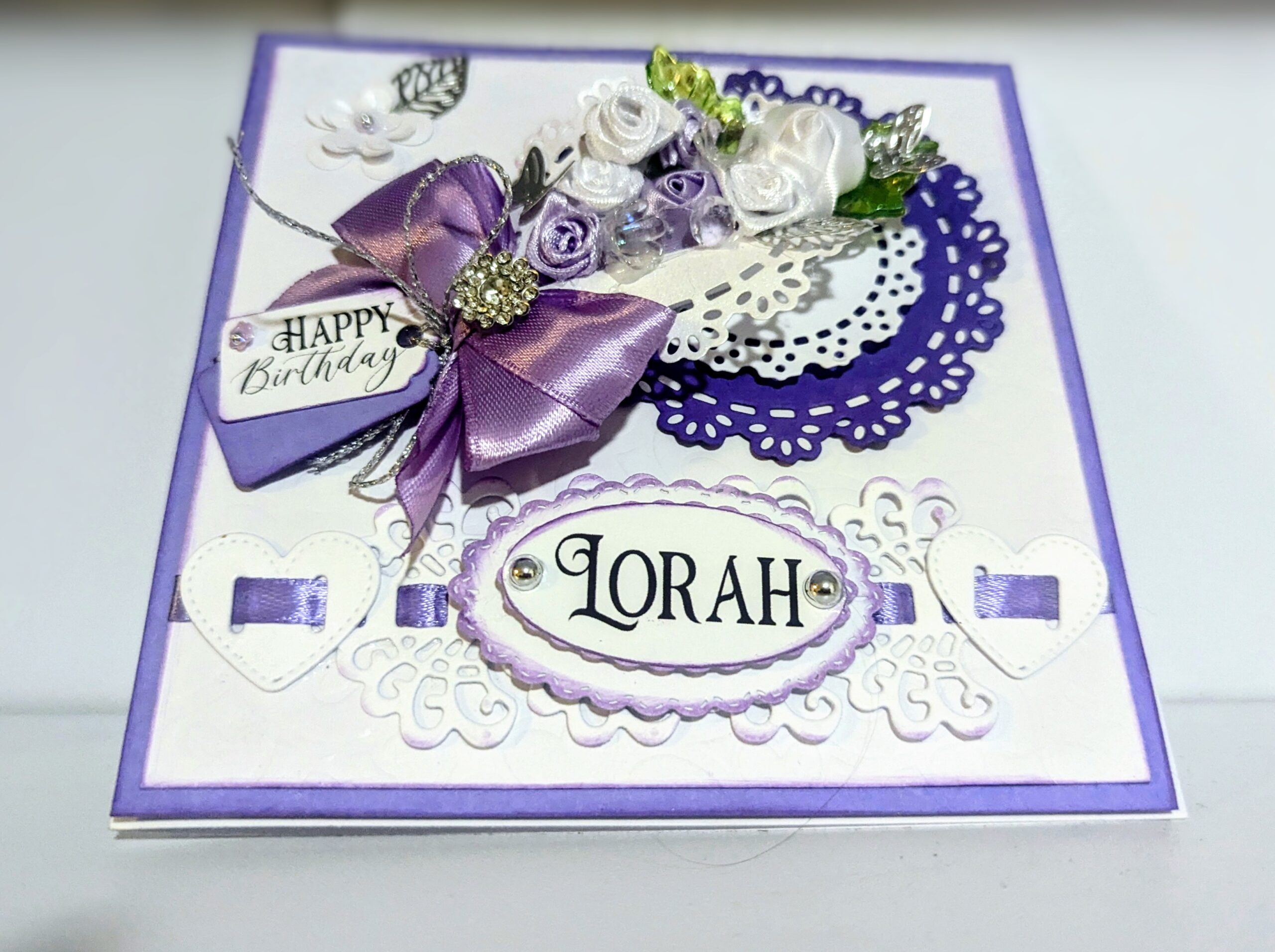Luxury Handmade Personalised Card in a Box- Wedding, Birthday-Any Occasion, Name - Image 7