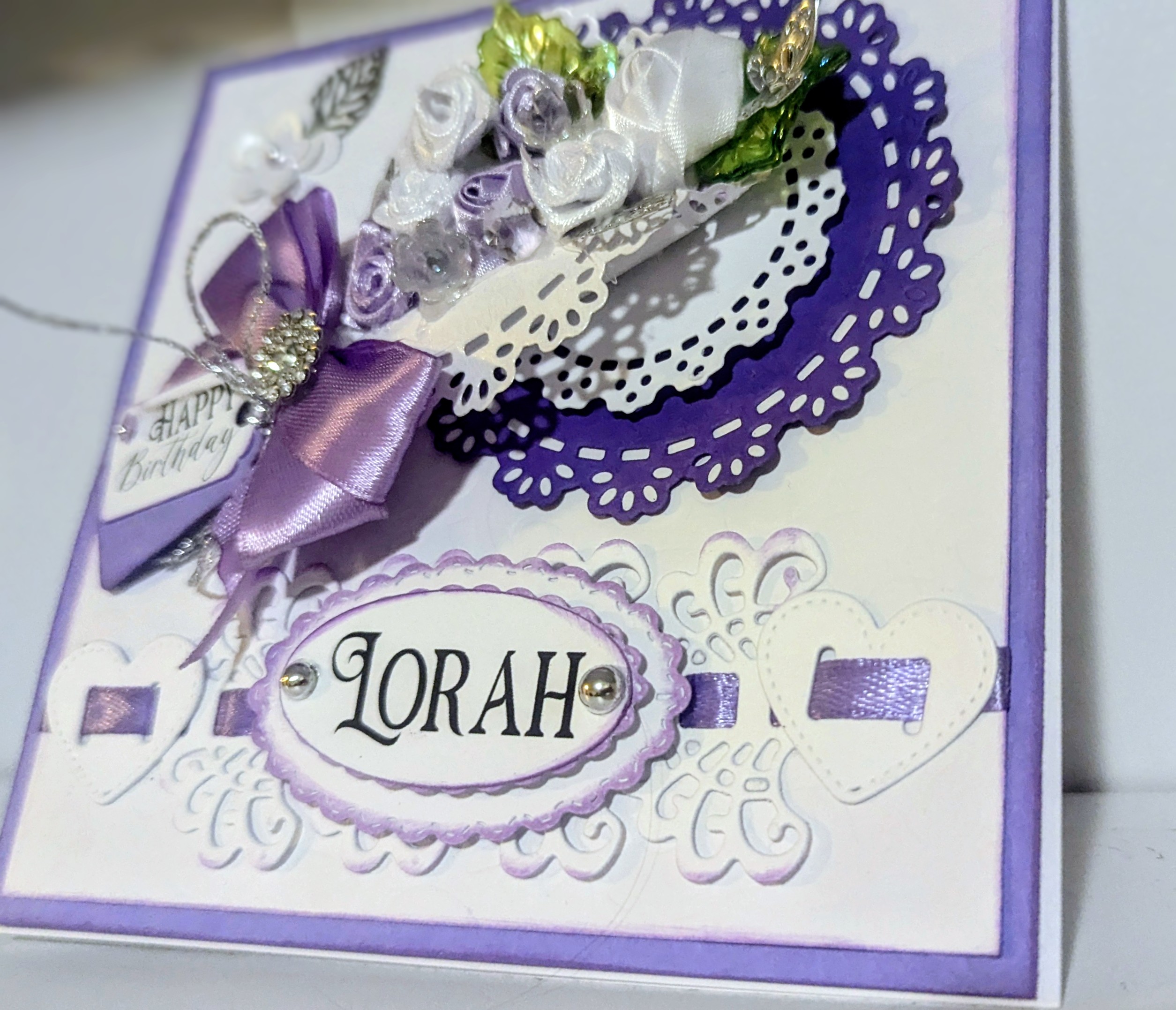 Luxury Handmade Personalised Card in a Box- Wedding, Birthday-Any Occasion, Name - Image 8