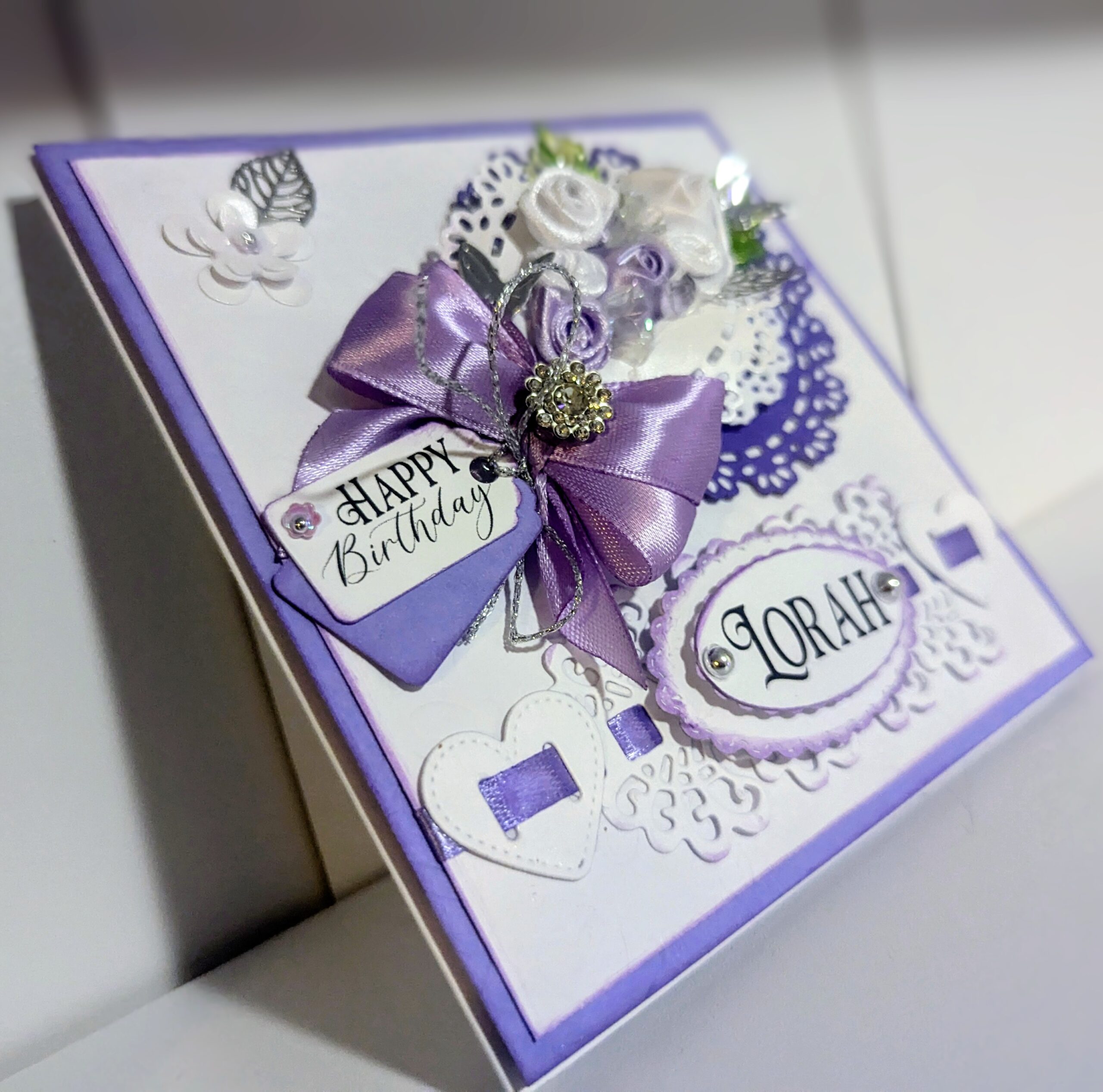 Luxury Handmade Personalised Card in a Box- Wedding, Birthday-Any Occasion, Name - Image 9