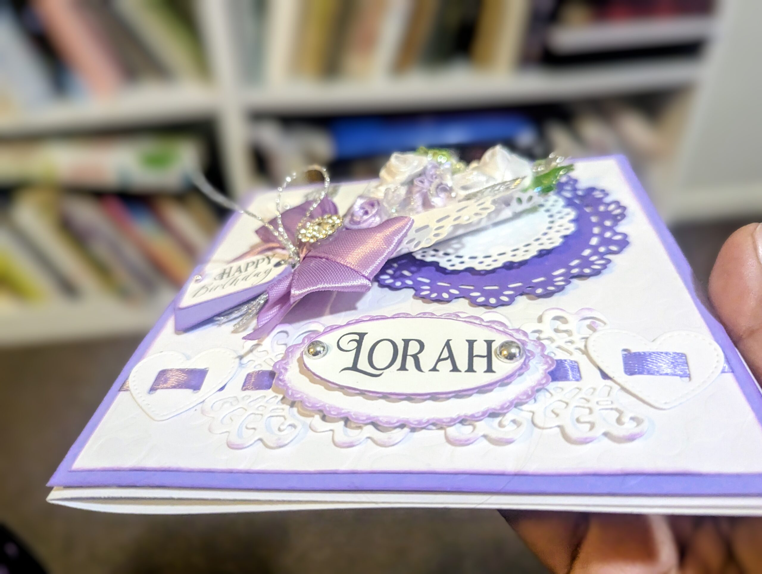 Luxury Handmade Personalised Card in a Box- Wedding, Birthday-Any Occasion, Name - Image 10