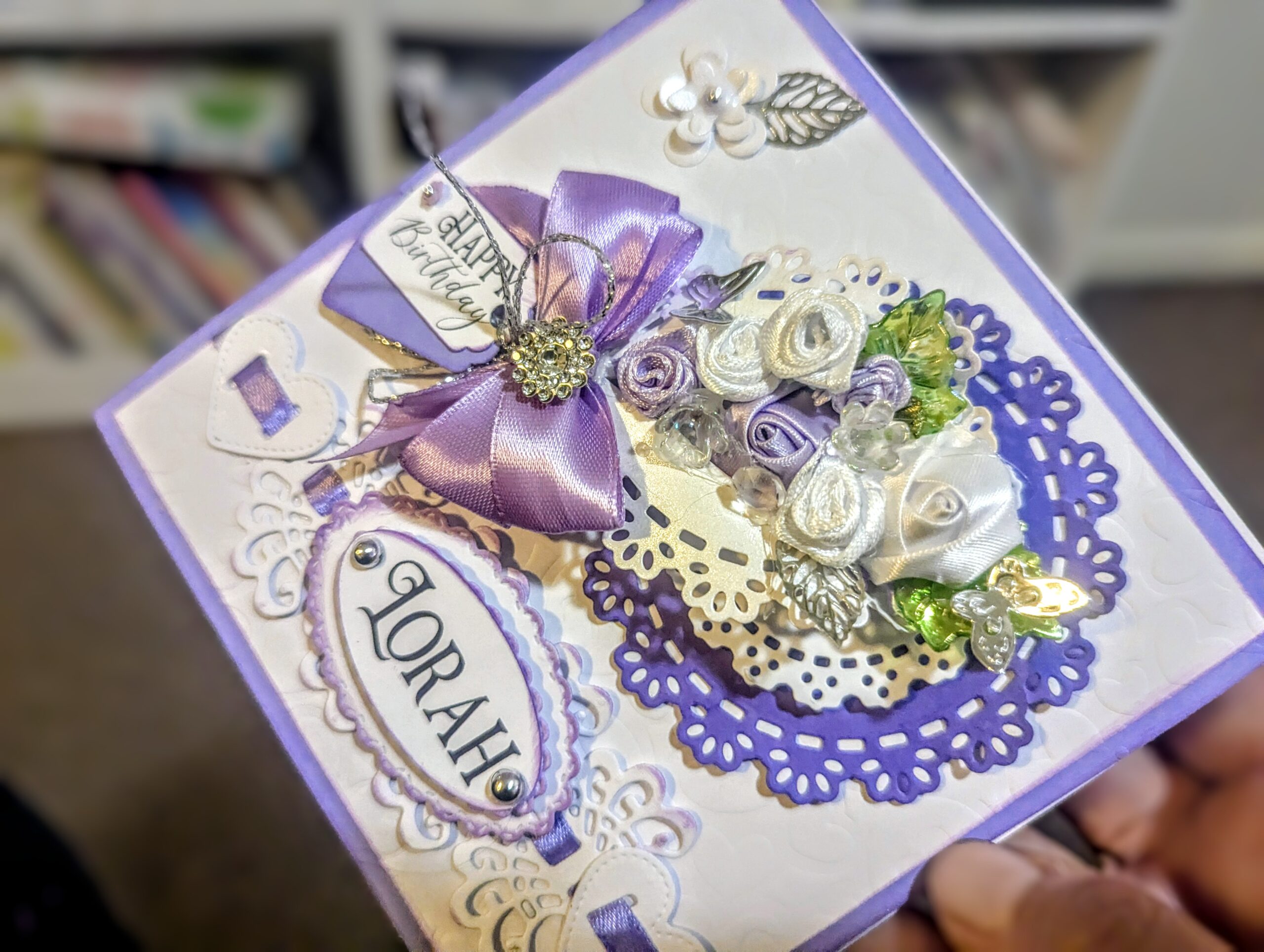 Luxury Handmade Personalised Card in a Box- Wedding, Birthday-Any Occasion, Name - Image 12