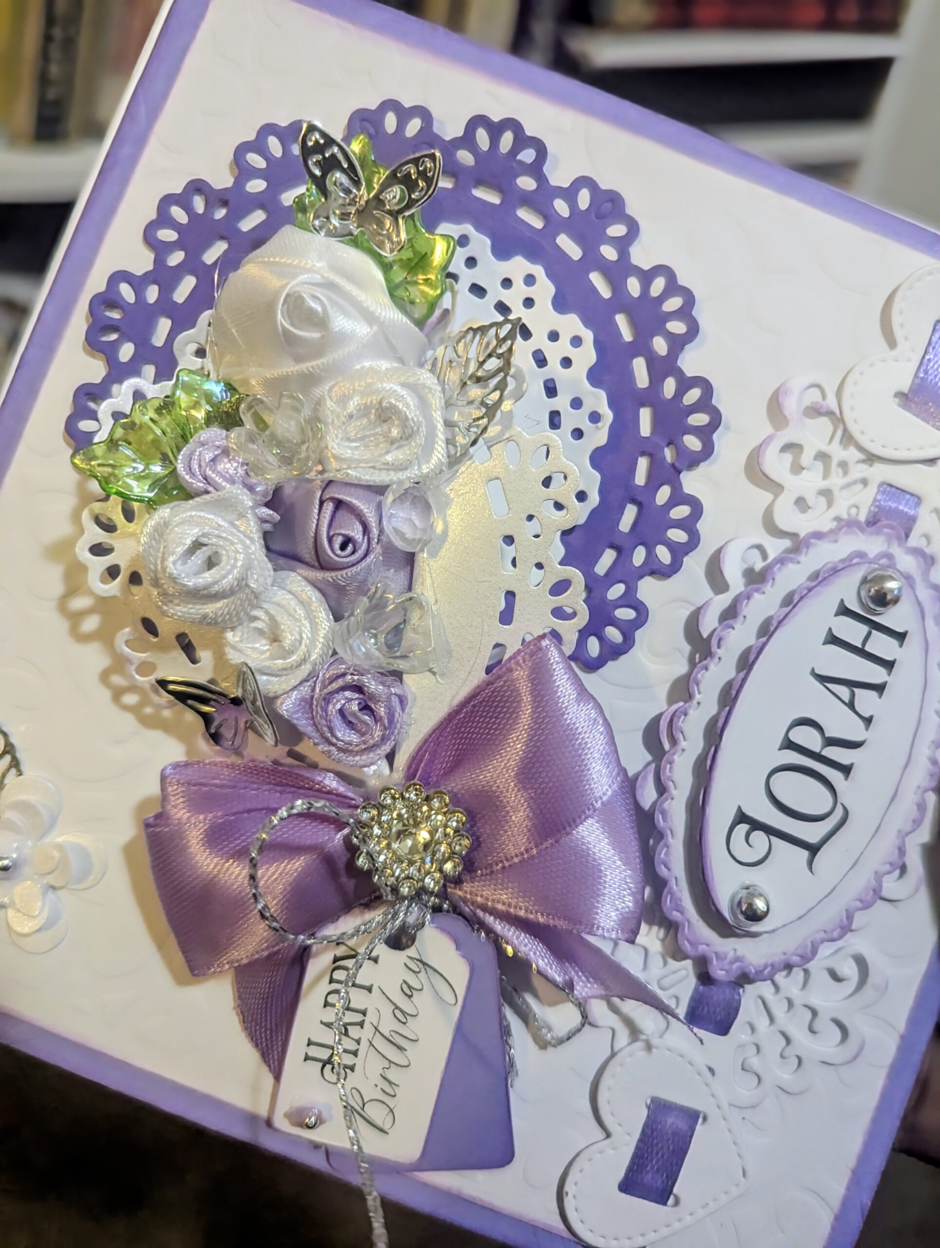 Luxury Handmade Personalised Card in a Box- Wedding, Birthday-Any Occasion, Name - Image 14