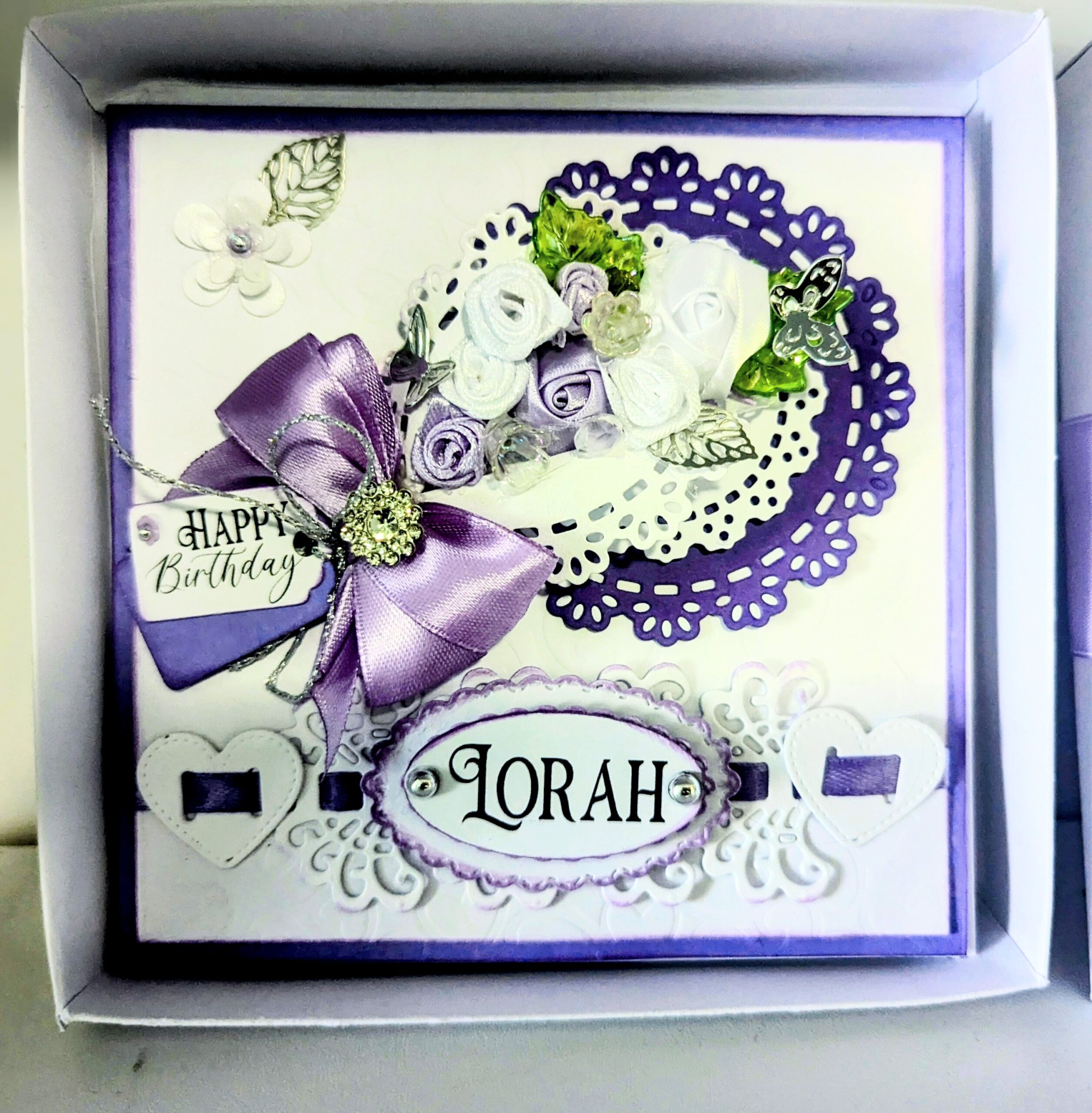 Luxury Handmade Personalised Card in a Box