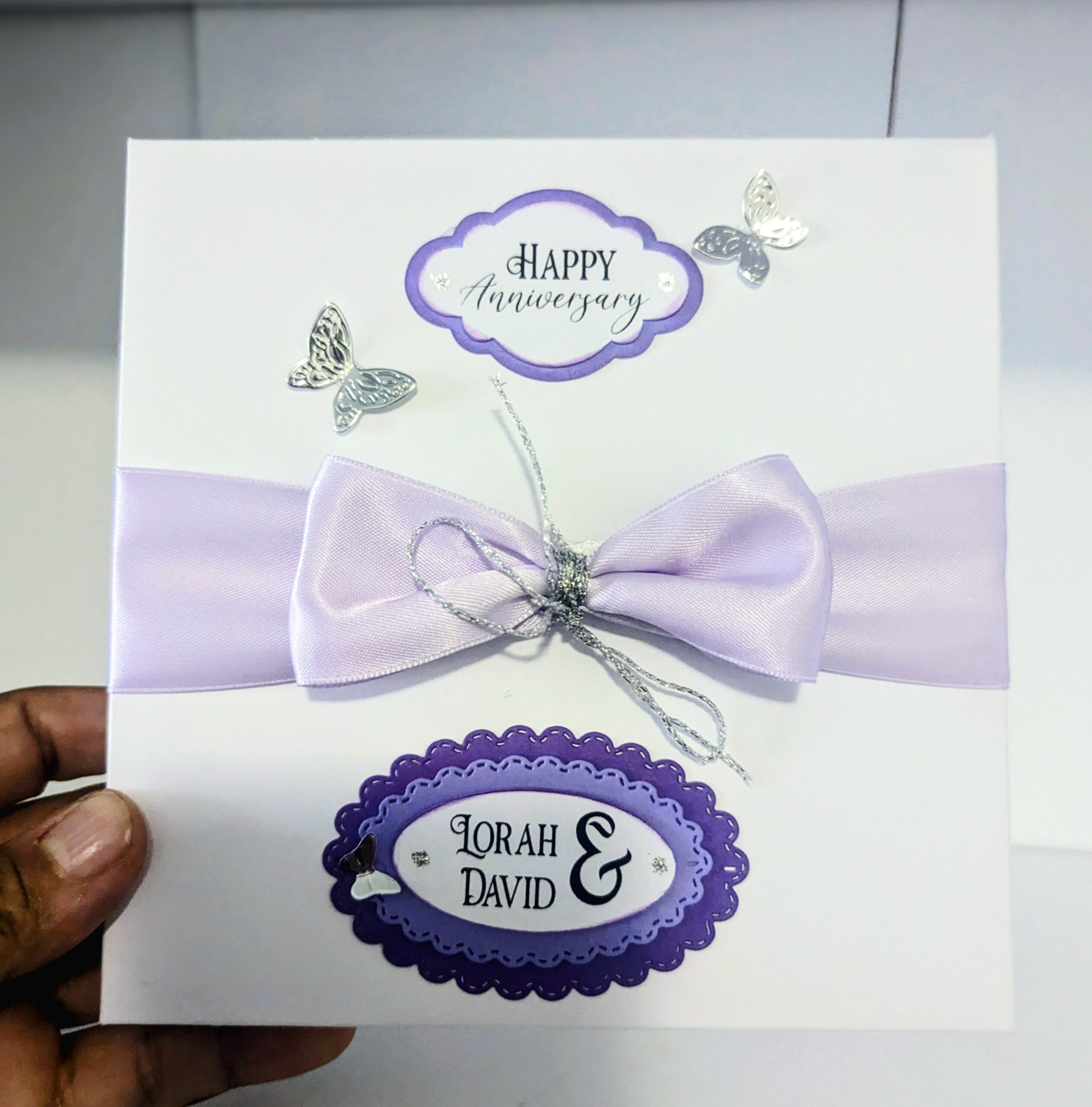 Luxury Handmade Personalised Card in a Box- Wedding, Birthday-Any Occasion, Name - Image 18