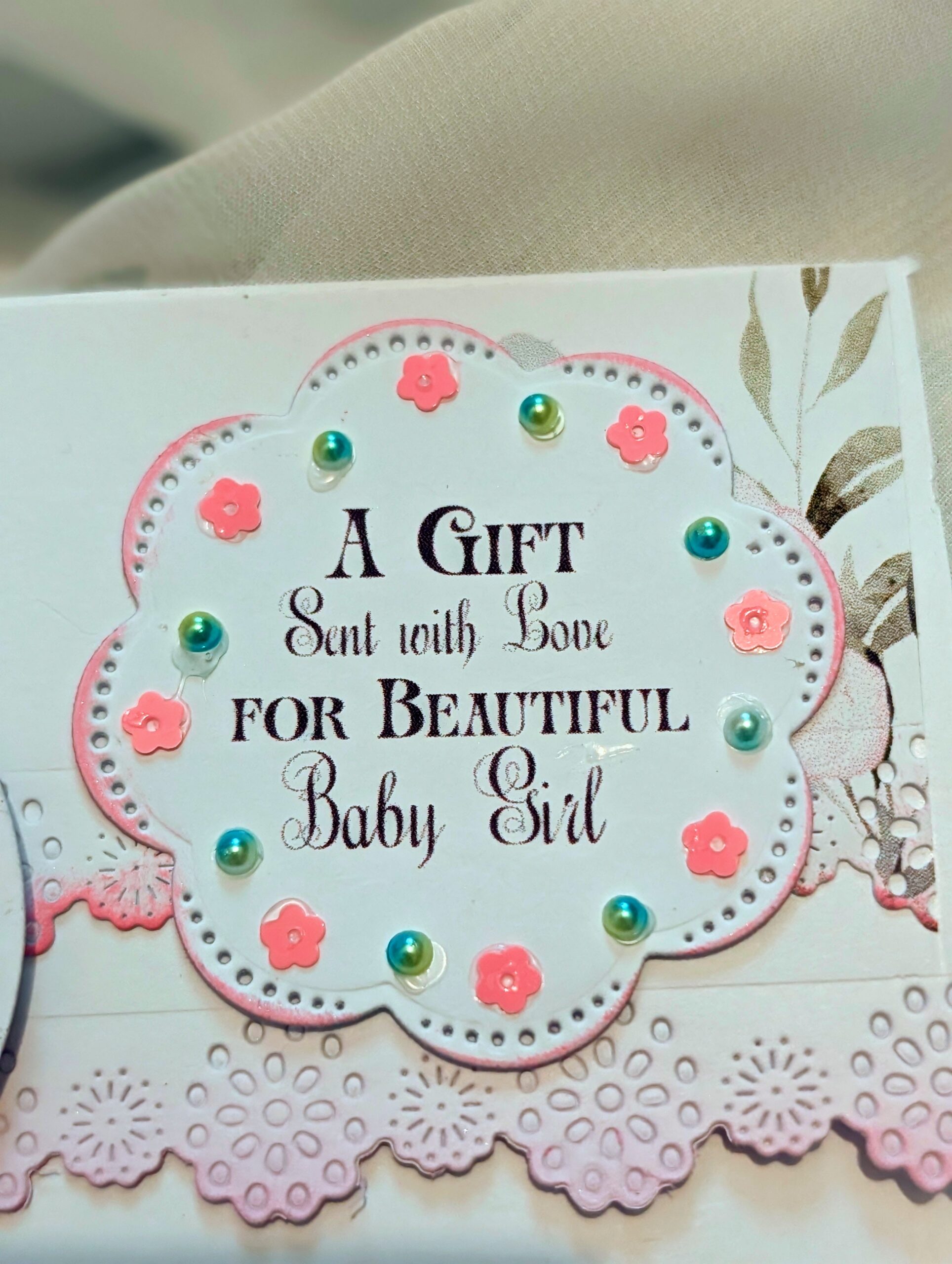 Personalized New Baby money wallet gift card cash envelope Handmade - Image 5