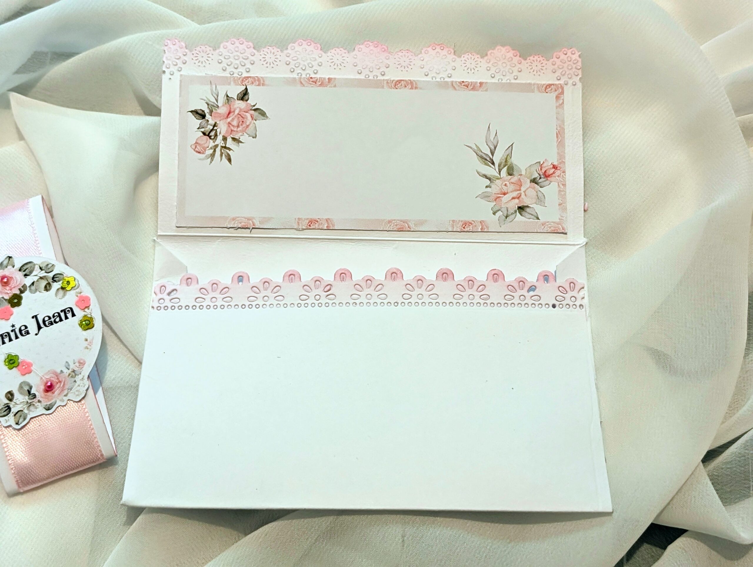 Personalized New Baby money wallet gift card cash envelope Handmade - Image 7
