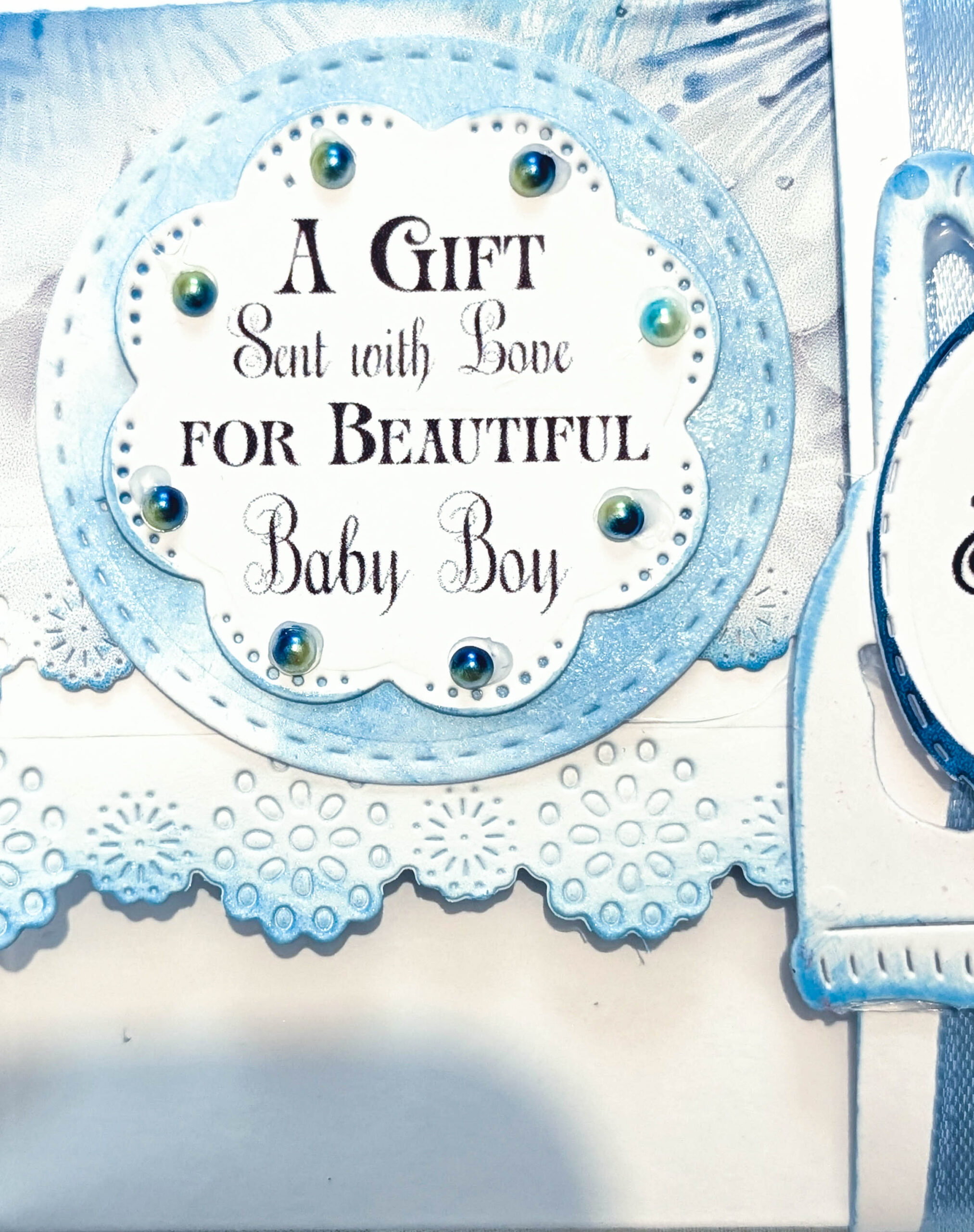 Handmade Personalised Baby Boy Money Cash Gift Envelope Walet New Baby Shower - Image 6