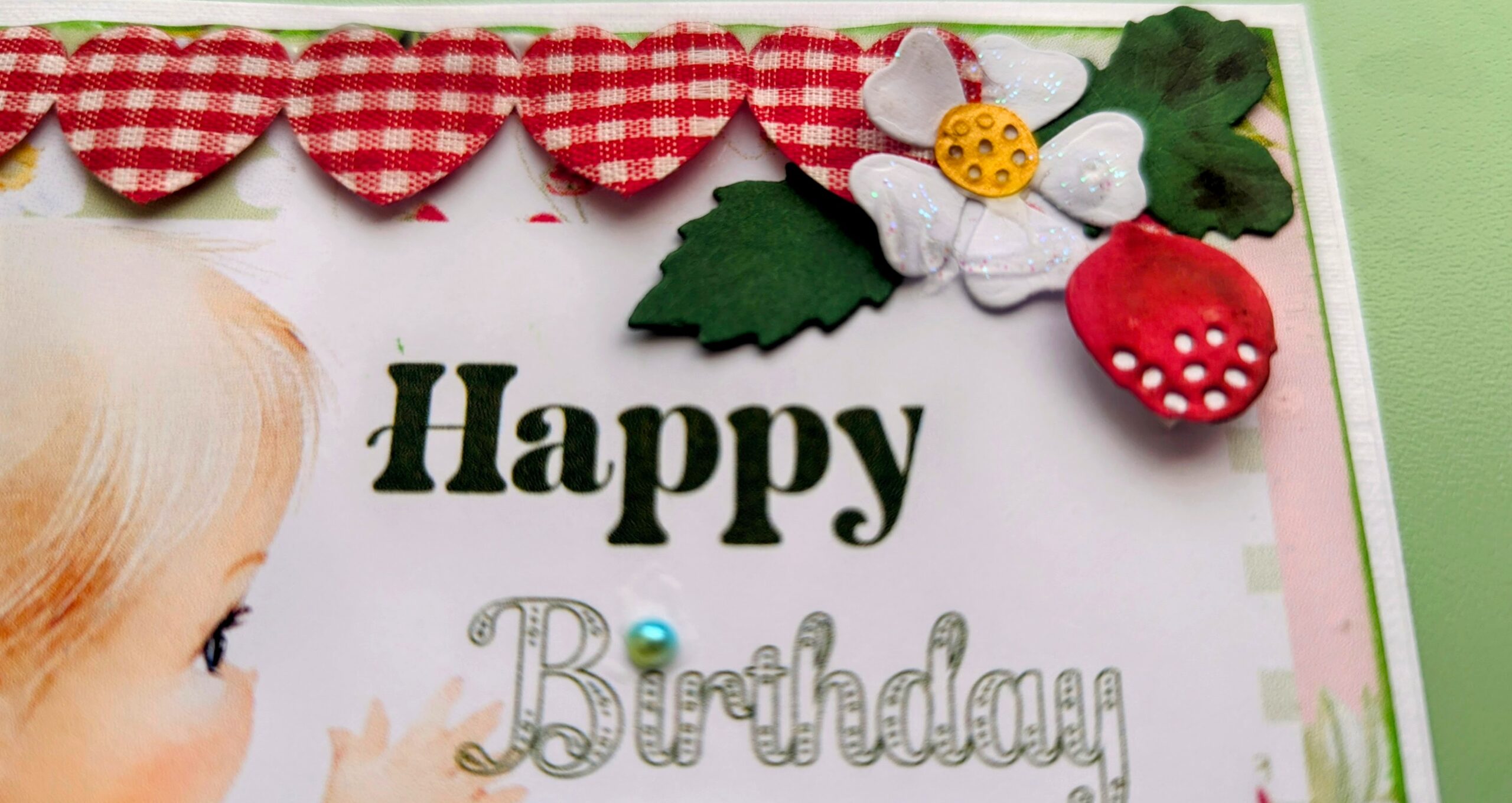 Handmade Sweet Girl Birthday Card - Any Name, Any Age, Fully Personalized - Image 5