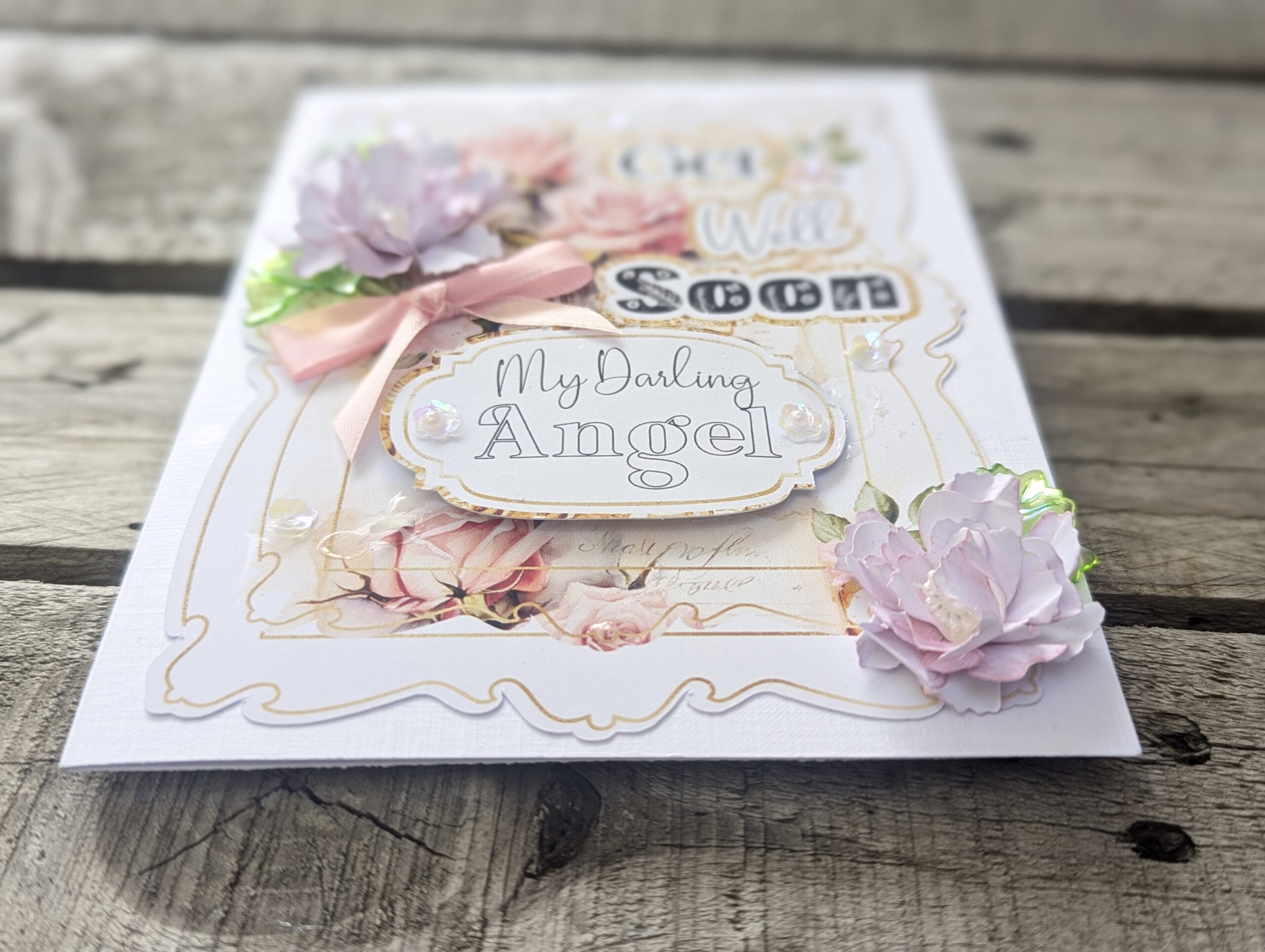 Handmade Personalised Get Well Soon Card, speedy recovery, any name, Custom Text - Image 8