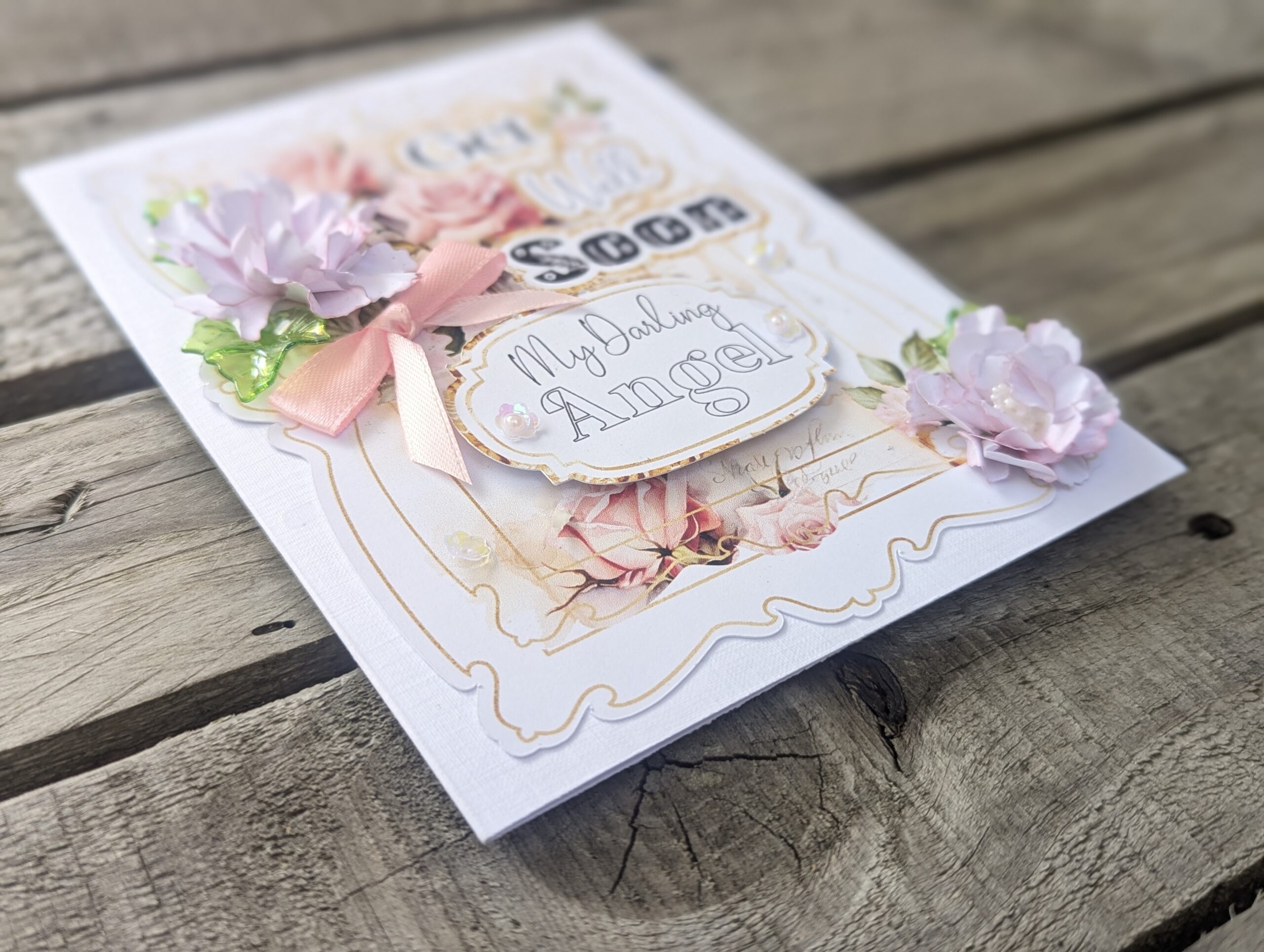 Handmade Personalised Get Well Soon Card, speedy recovery, any name, Custom Text - Image 9